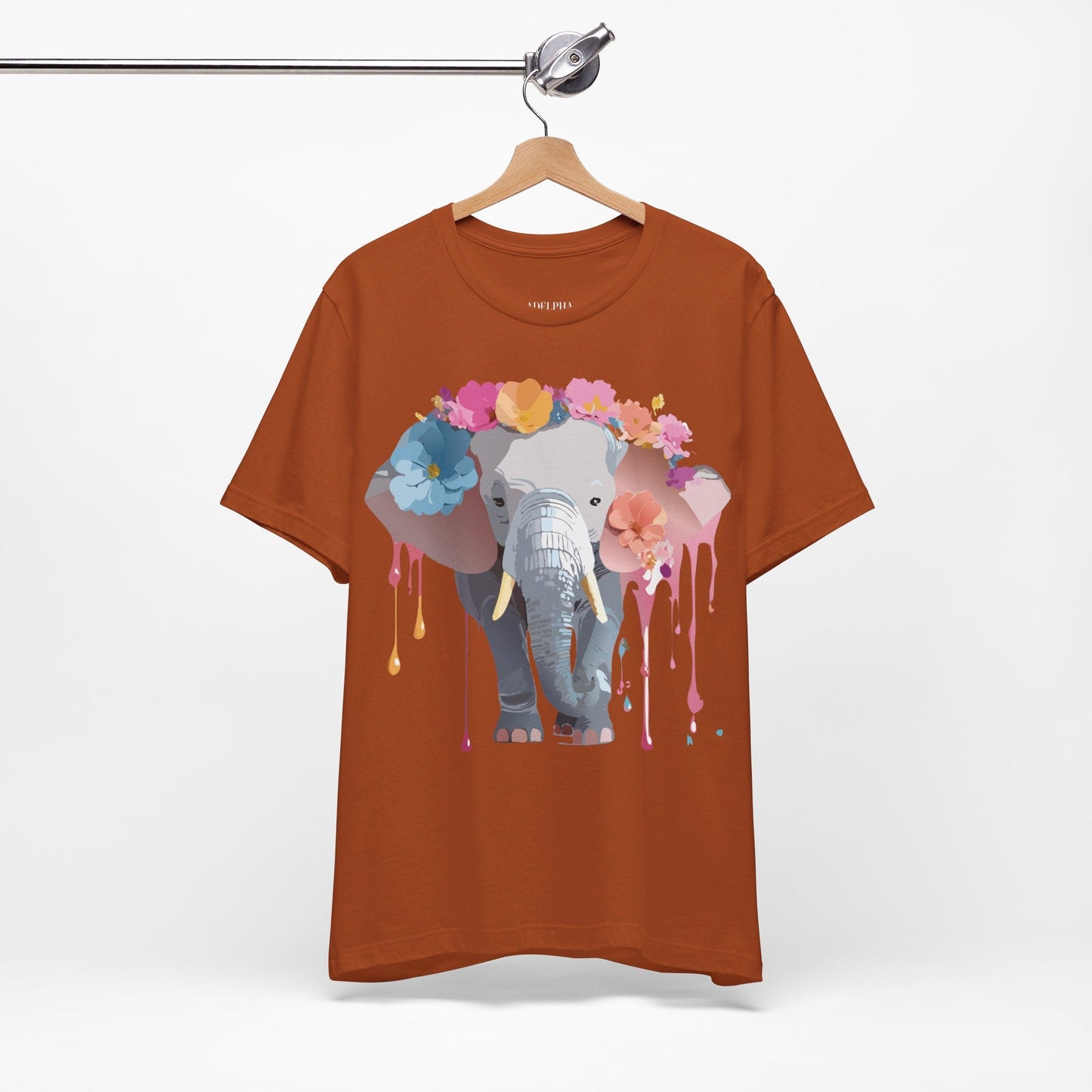 Vintage Inspired Adelpha Elephant Graphic T Shirt Unisex Short Sleeve Premium Artwork