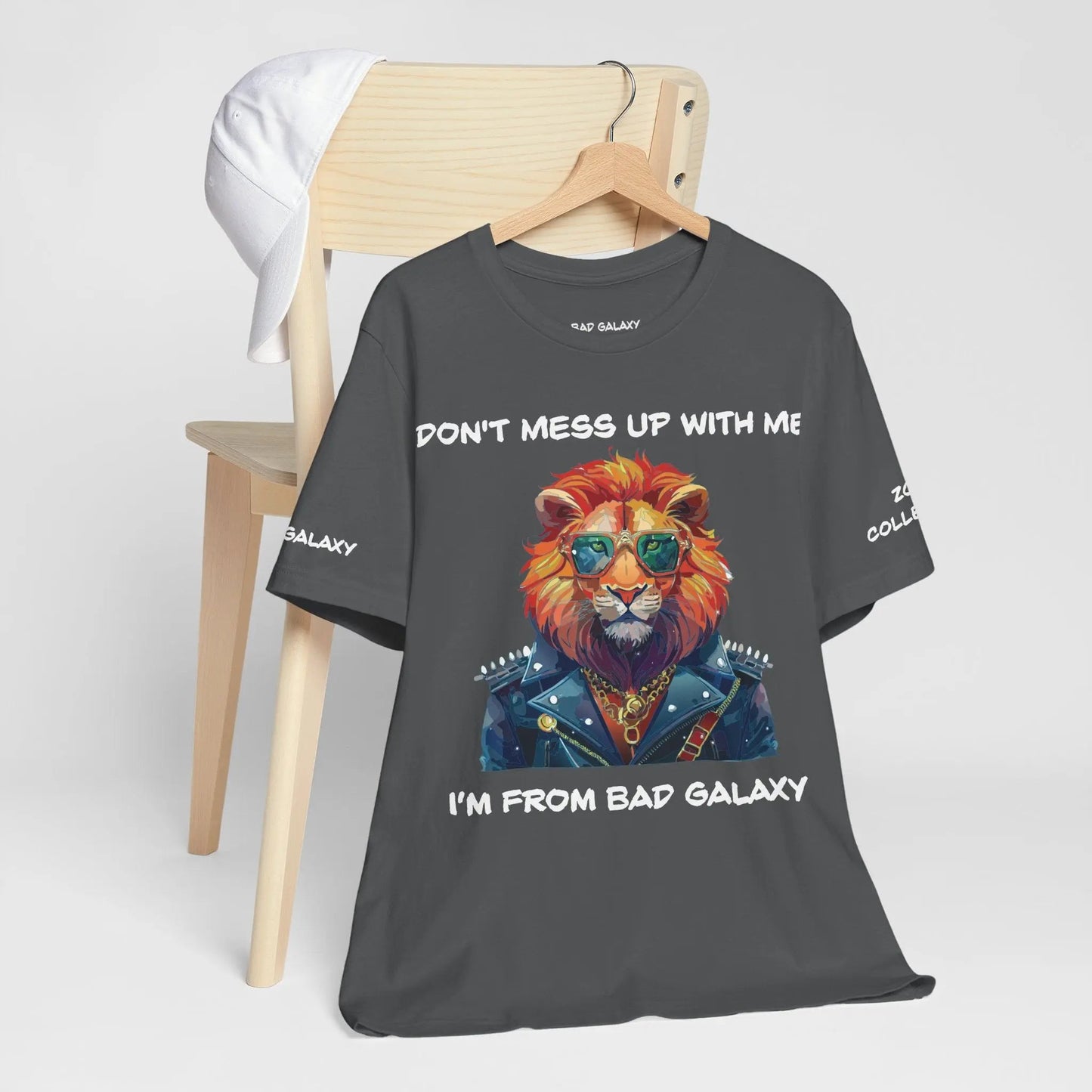 Bad Galaxy Animal T Shirt Made To Order 100 Percent Cotton Tee With Eco Friendly Inks Designed In US