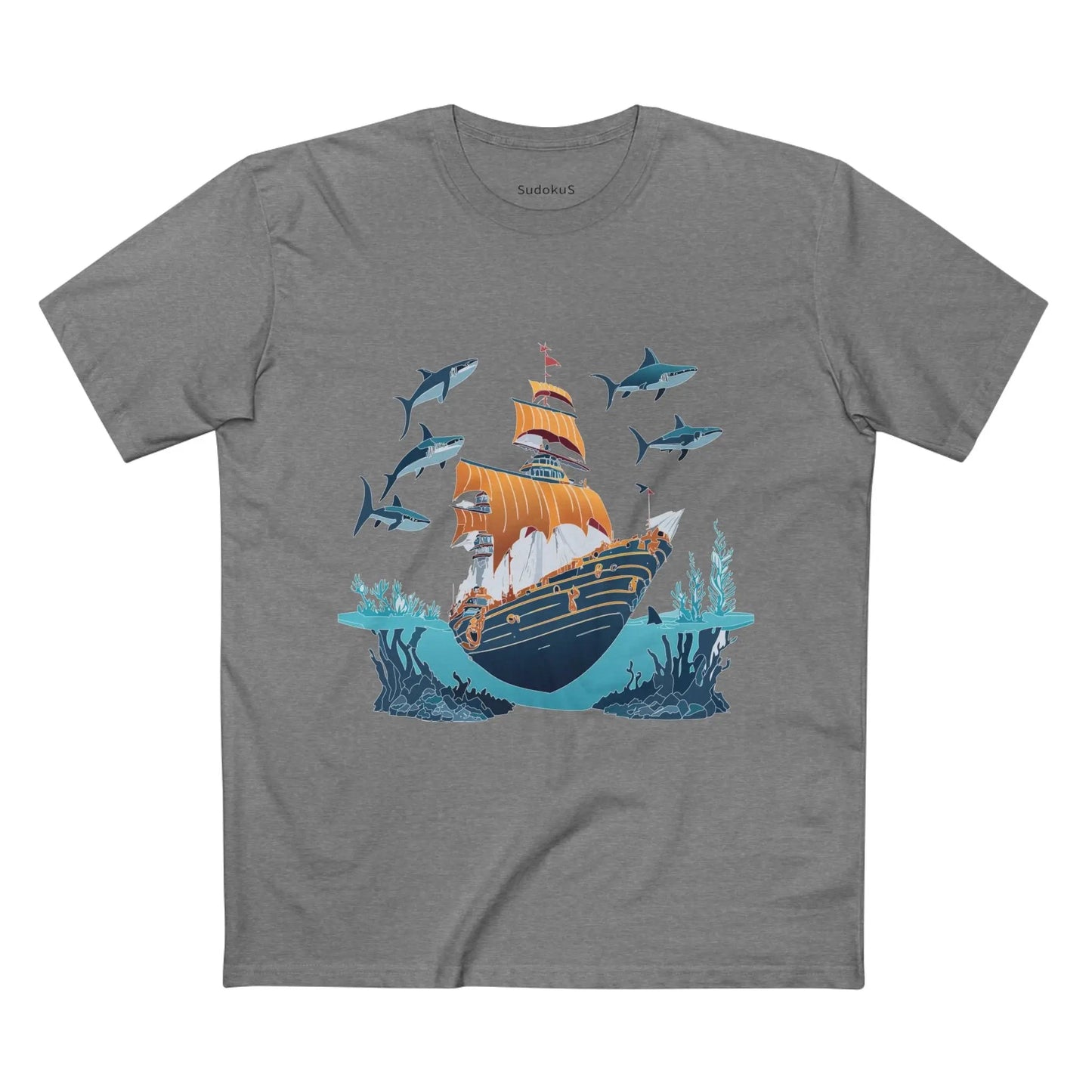 Ocean Coast Graphic Unisex 100 Cotton Staple Tee 27