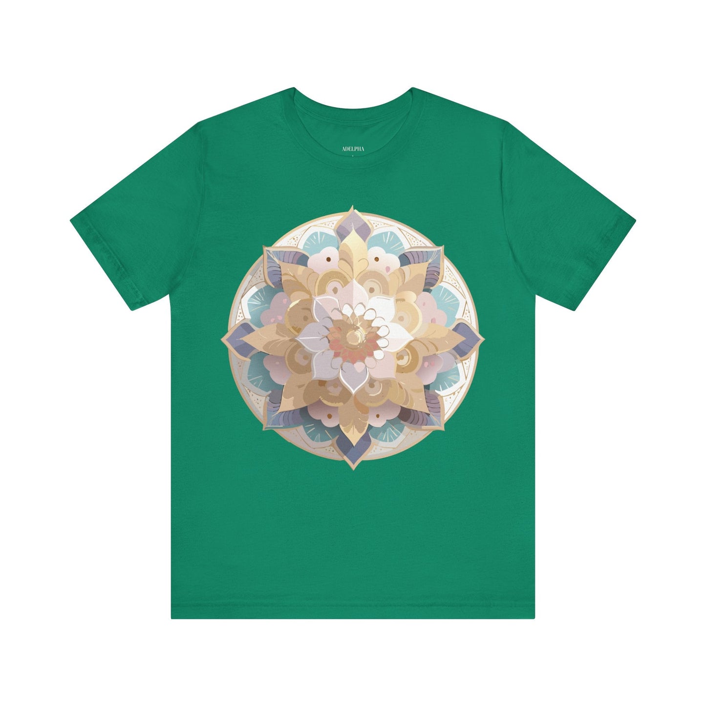Adelpha Mandala Graphic Tee Unisex Jersey Short Sleeve Vintage Inspired Art Design Shirt