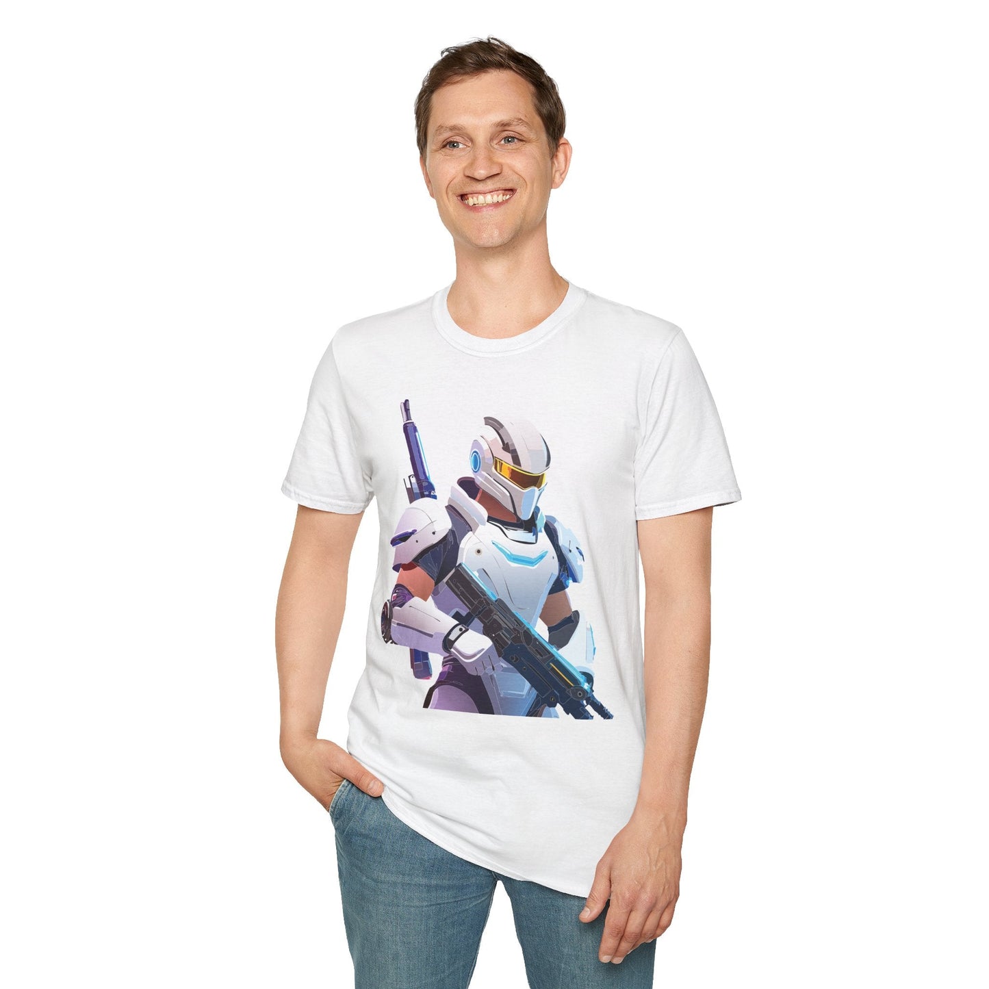 Robocop T Shirt Unisex Softstyle 64000 Gildan 100 Percent Ring Spun Cotton Graphic Tee