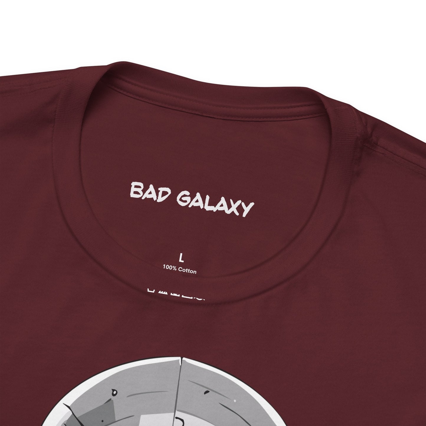 Graphic Cotton T Shirt Unisex Short Sleeve Alien Artwork By Bad Galaxy Premium Everyday Wear