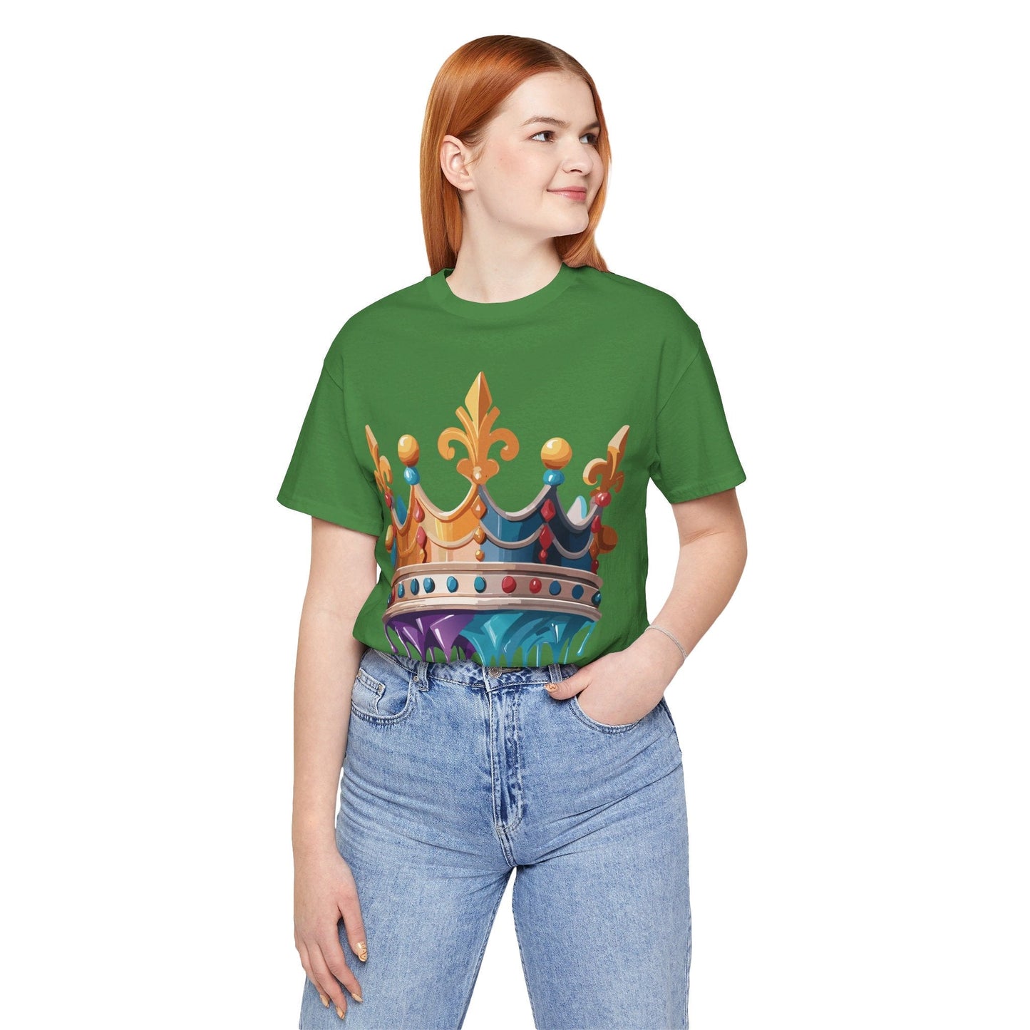 Adelpha Crown Graphic Tee Unisex Vintage Inspired Art Design Short Sleeve Shirt