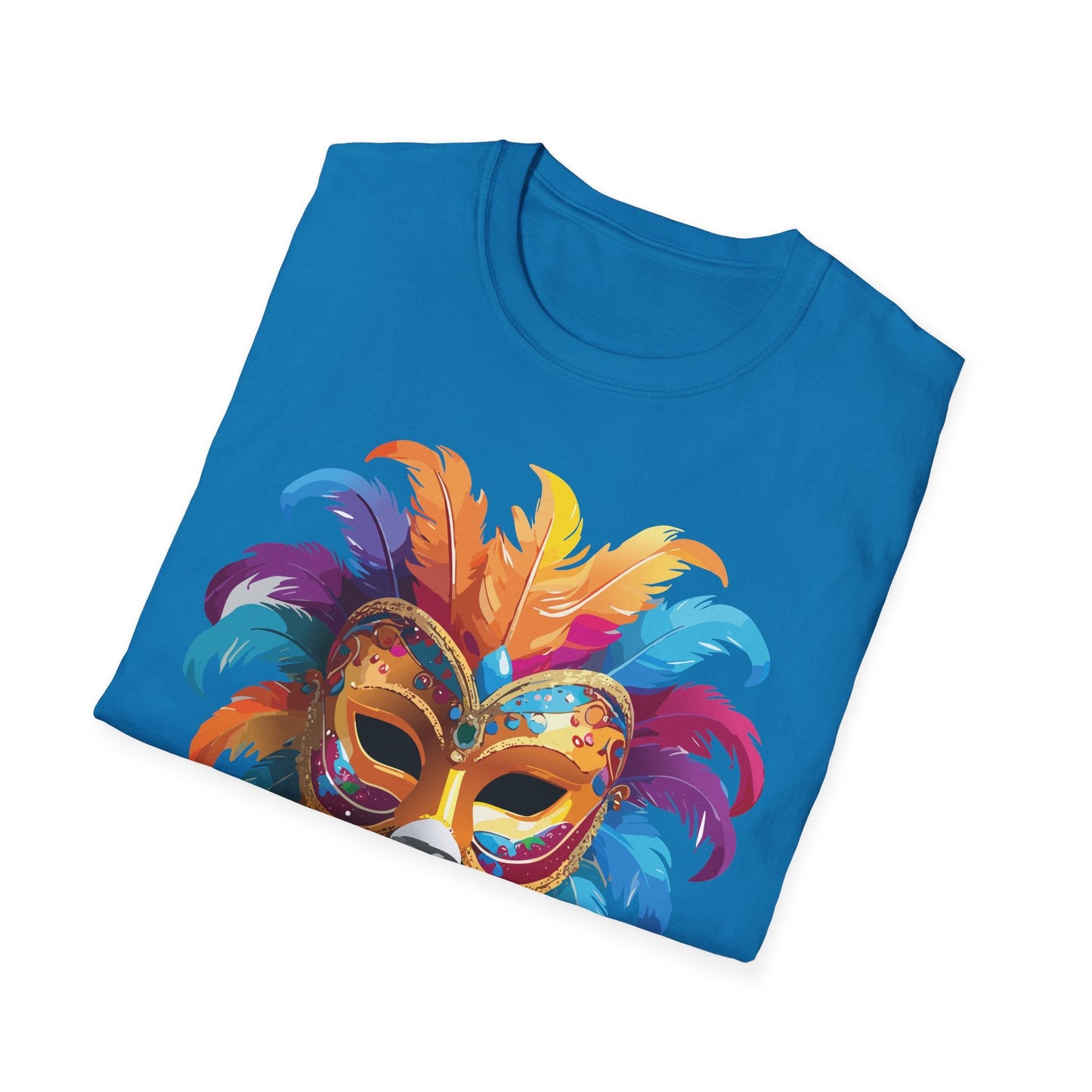 Mask Graphic Unisex Cotton Masquerade Design Artwork Tee 28