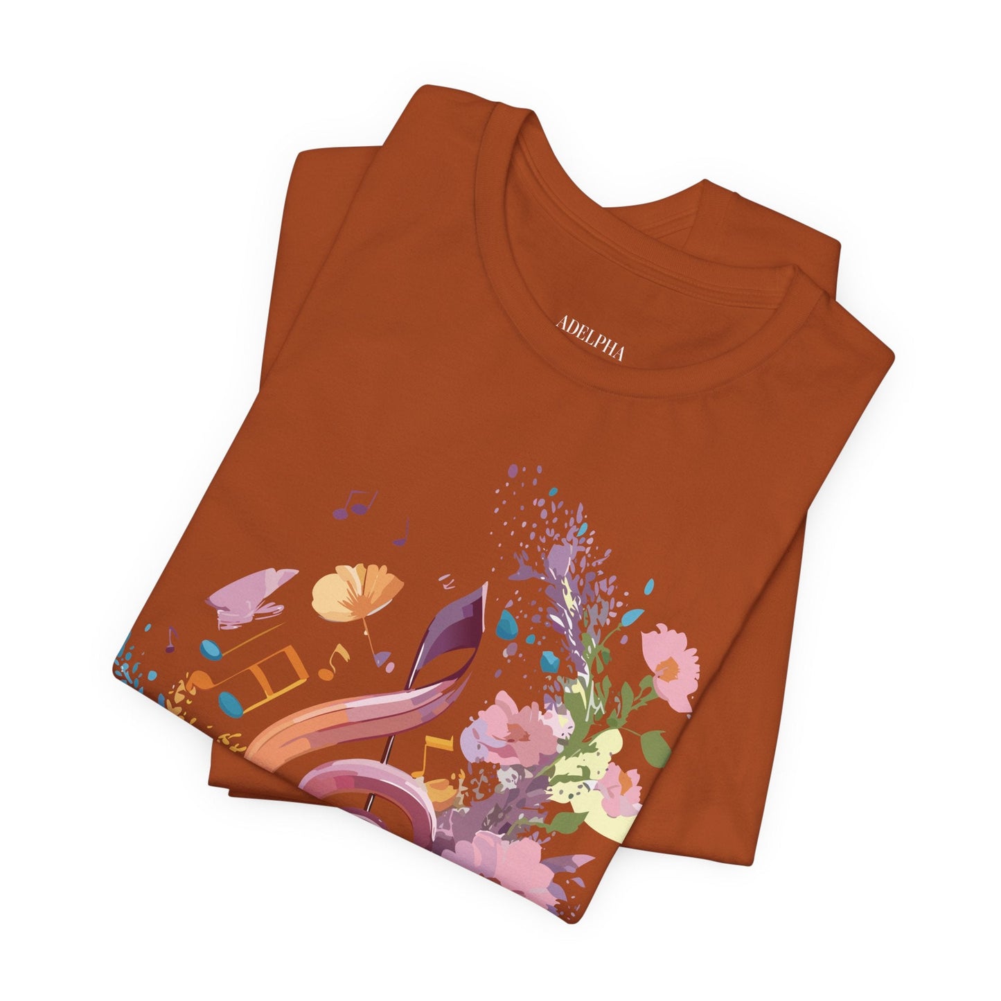Unisex Graphic T Shirt From Adelpha With Vintage Music Inspired Artwork Short Sleeve Tee