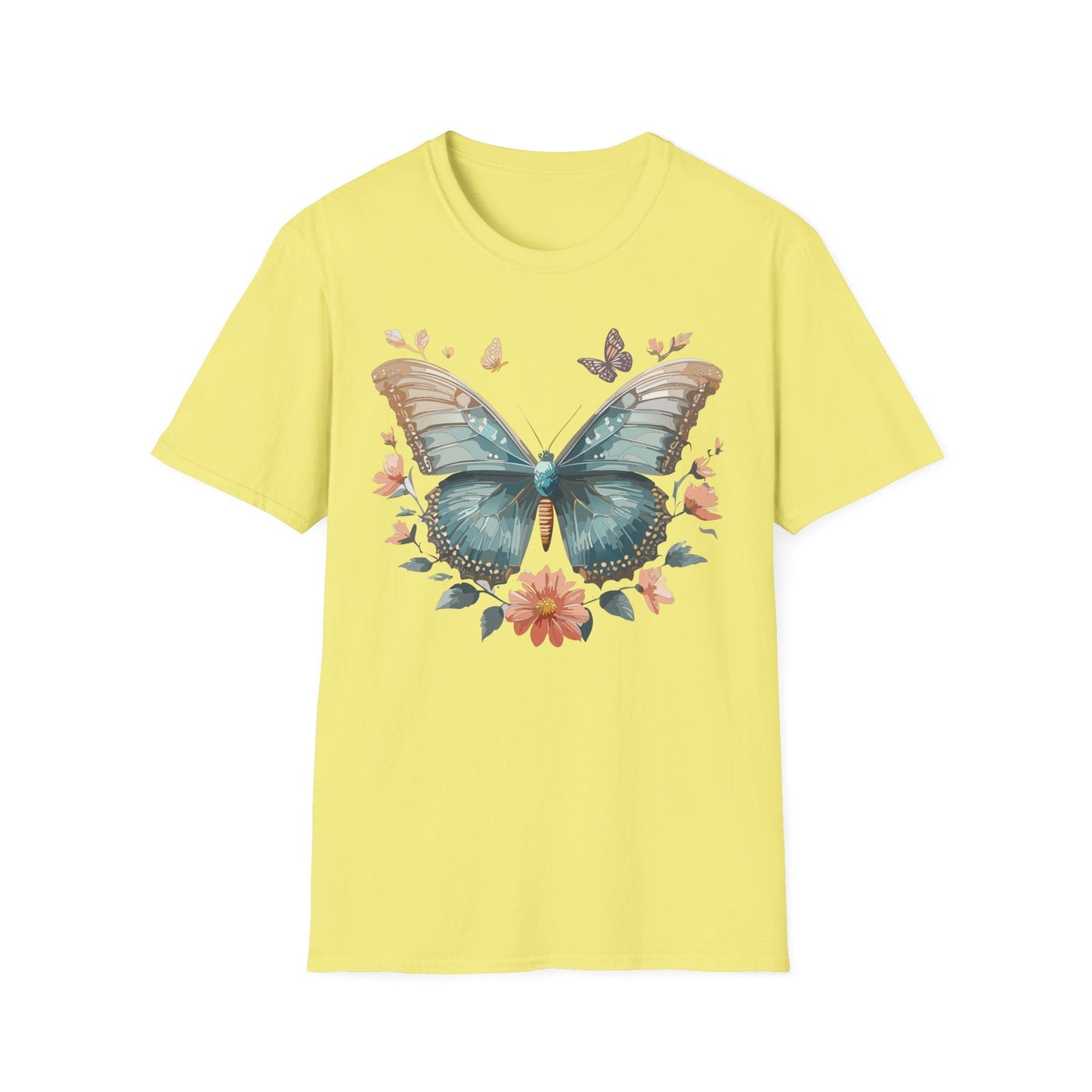 Butterfly Shirt Unisex Monarch T Shirt Gildan Softstyle 64000 Ring Spun Cotton Tee Breathable Comfort