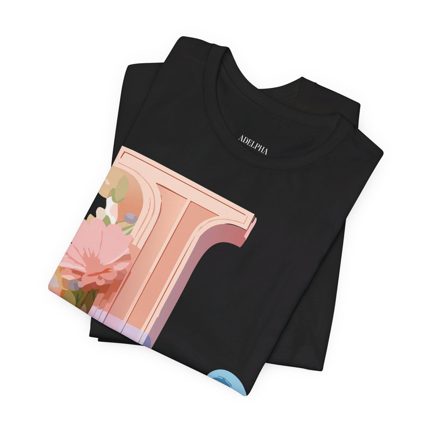 Letter L Shirt Unisex Graphic Tee With Vintage Inspired Artwork By Adelpha Premium Quality