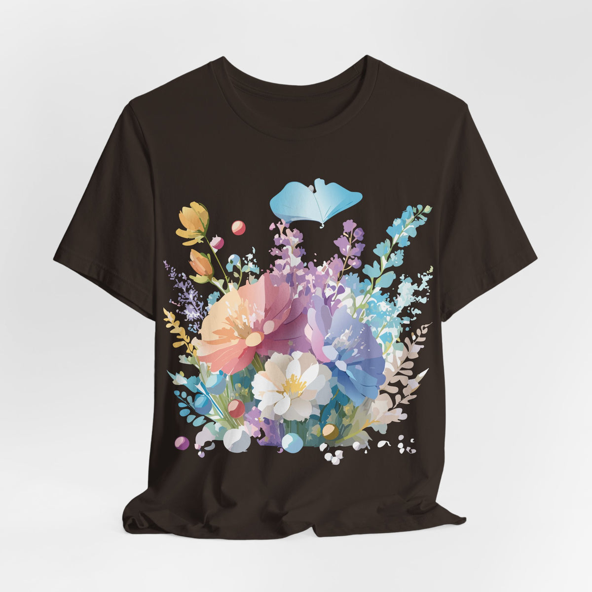 Floral Graphic Tee Shirt - Bella+Canvas Unisex 100 Cotton 9