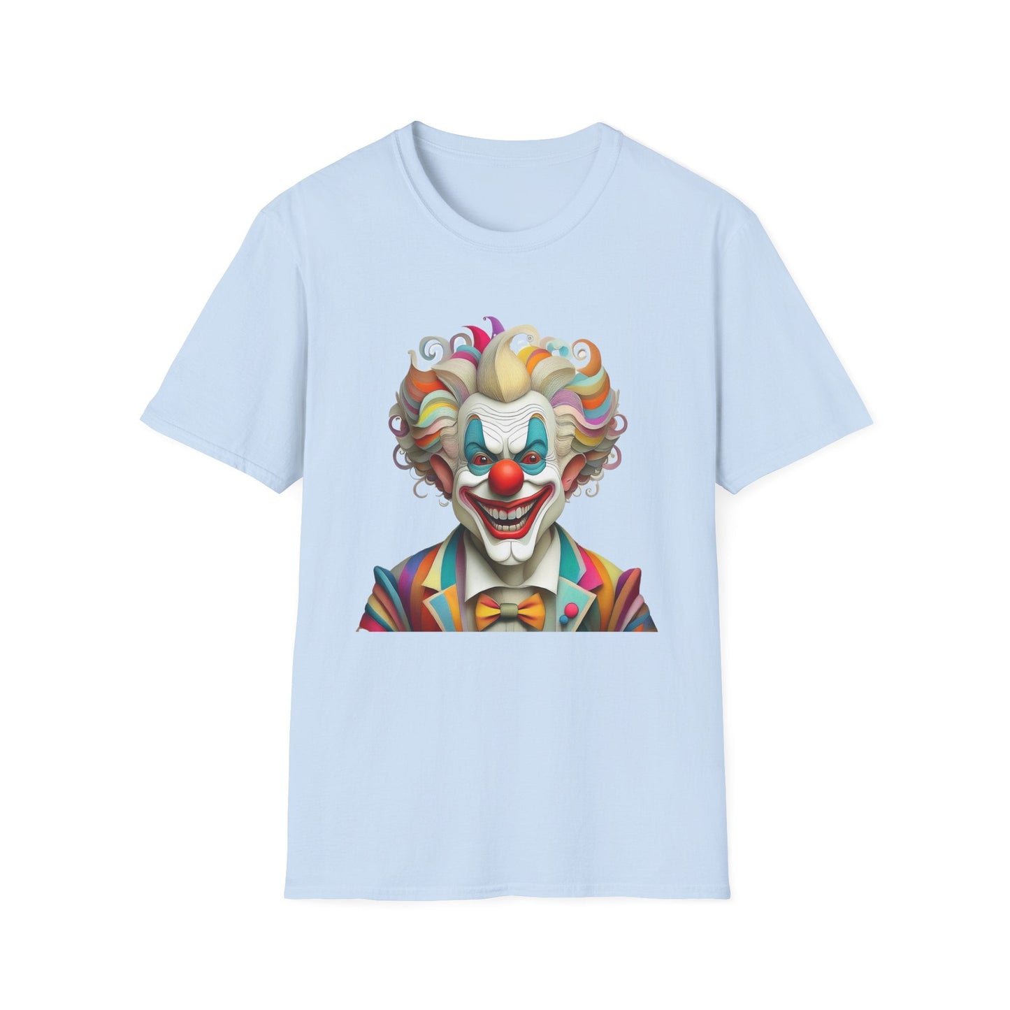 Clown Shirt Unisex T Shirt With Funny Man Circus Motif And Scary Man Design Graphic Print