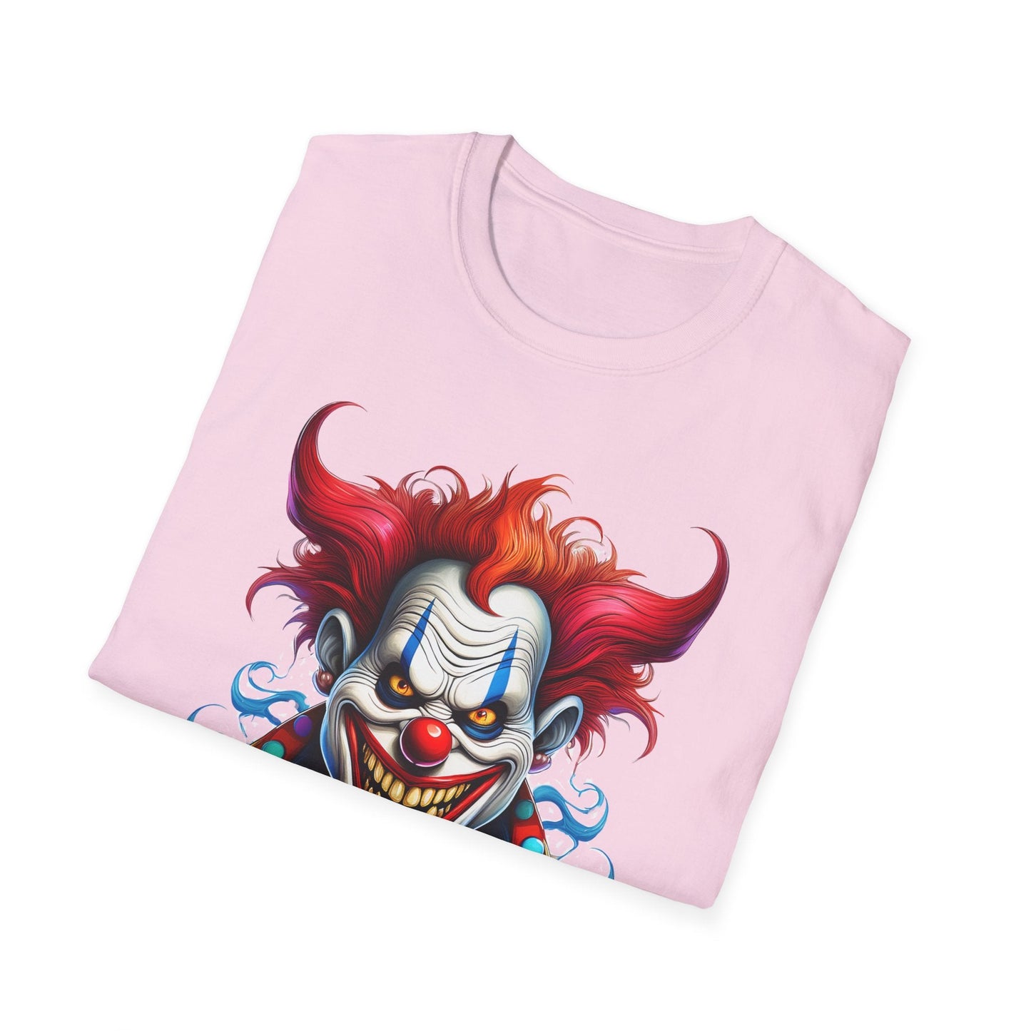 Clown Shirt Unisex Tee Circus Shirt Funny Man Shirt Scary Man Tee 100 Percent Cotton Gildan 64000