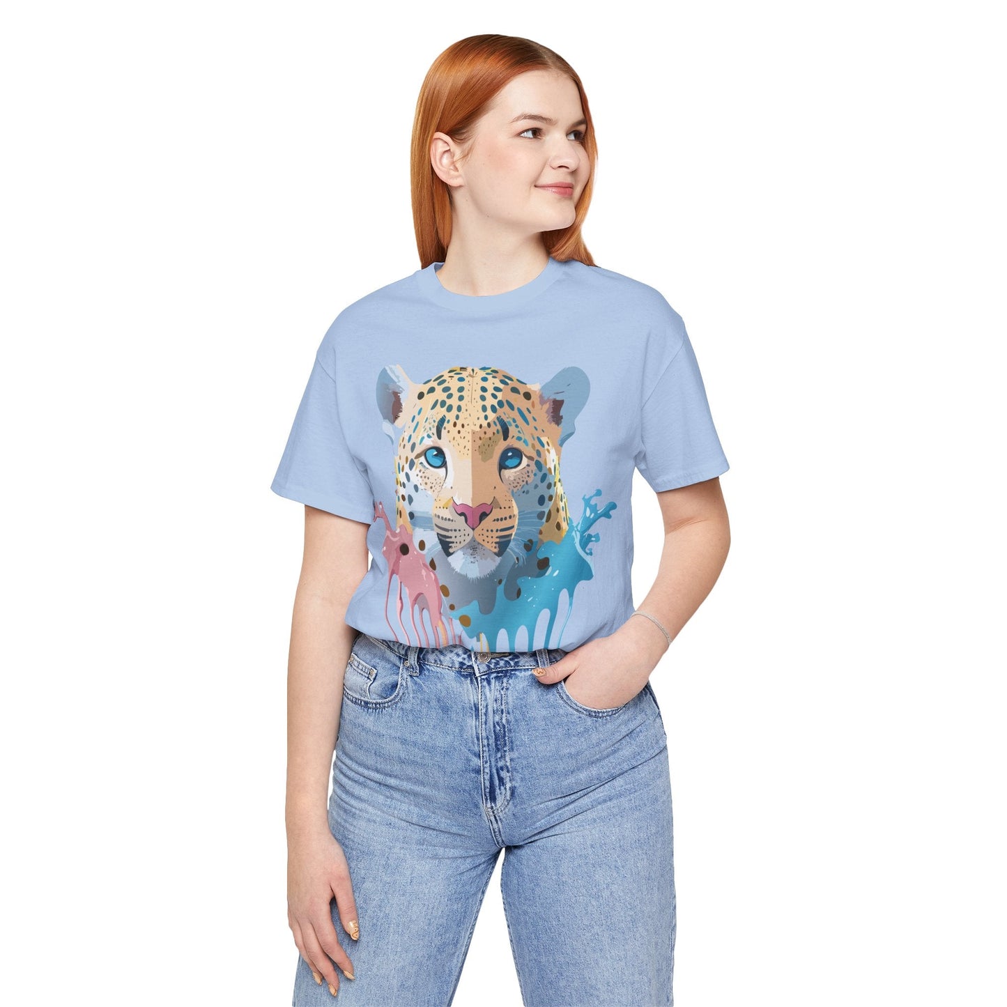 Adelpha Cheetah Graphic T Shirt Unisex Jersey Short Sleeve Vintage Art Tee