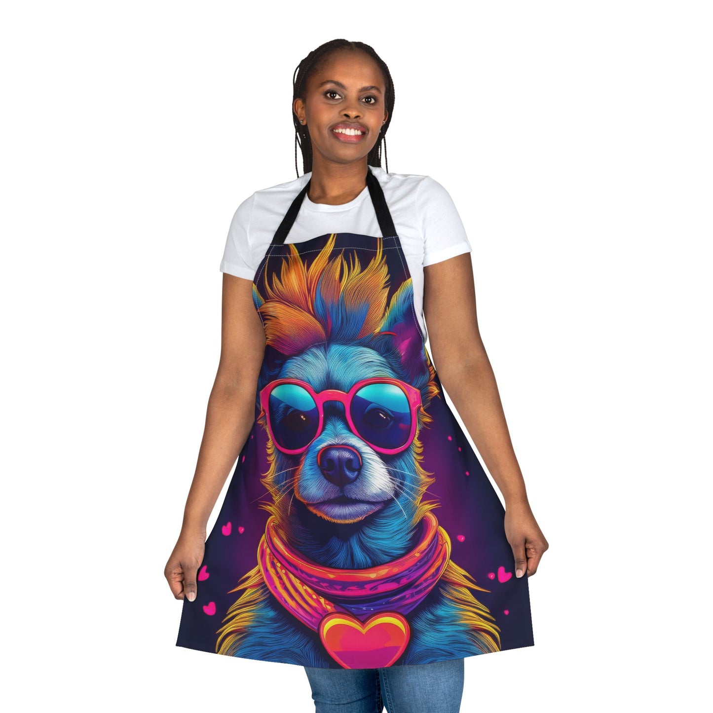 Dog 100% Polyester Stain-resistant 31.5 x 25.6 | Art Print Canvas Apron 2