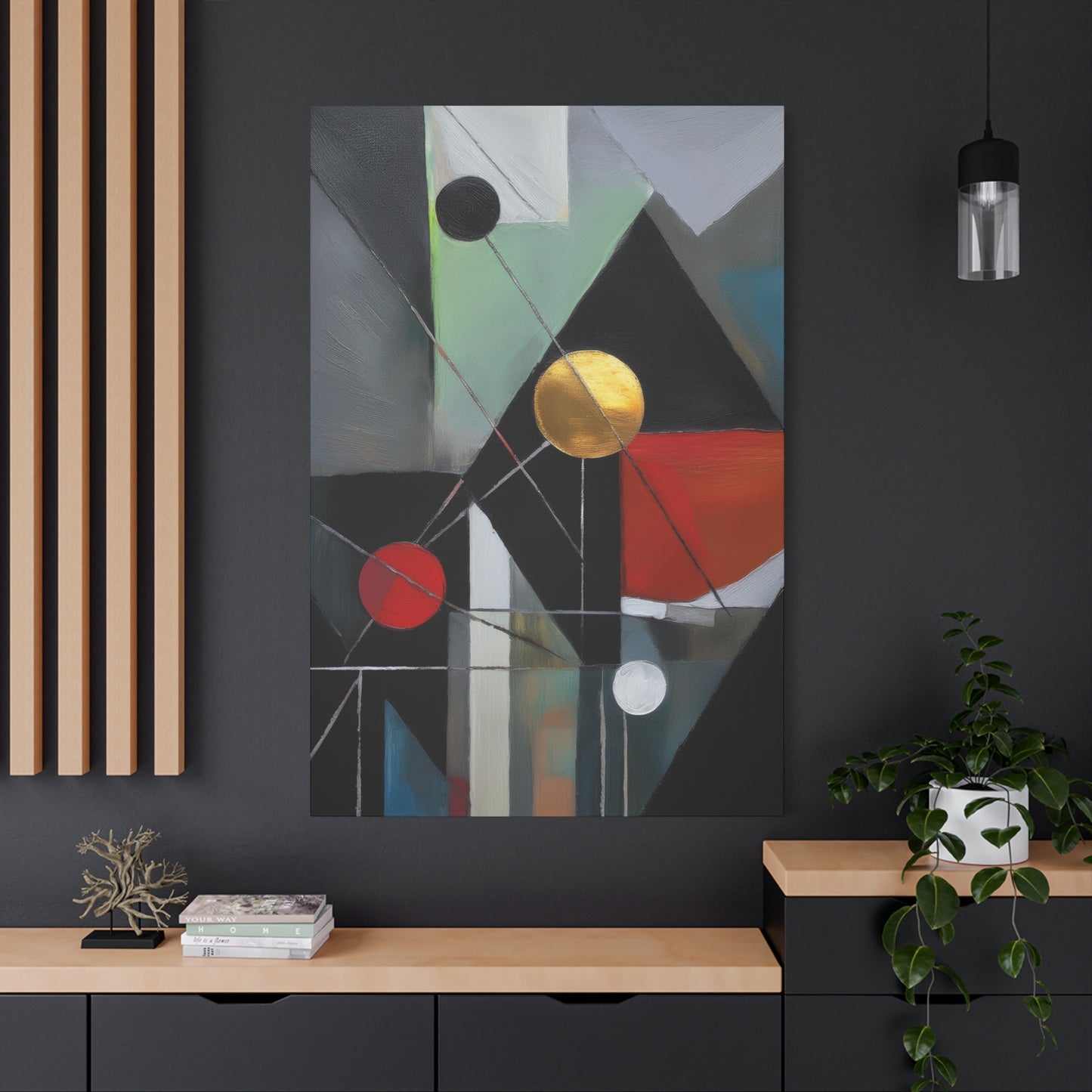 Abstract Oil Painting Print Canvas 20x24,20x30,24x30 24x32,24x36,30x40 32x48,36x48,40x60 Pine-Wood Inner Frame ABS-159