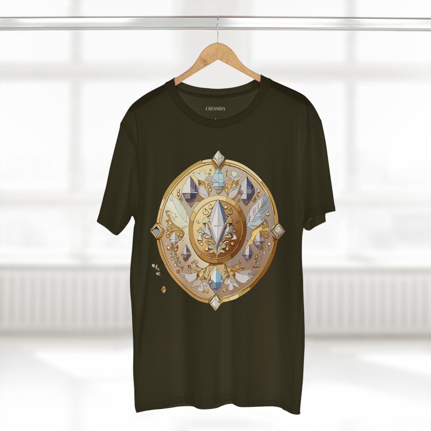 Medallion Graphic T-Shirt Unisex 100 Cotton With Gold Art Design Medal Tee 24