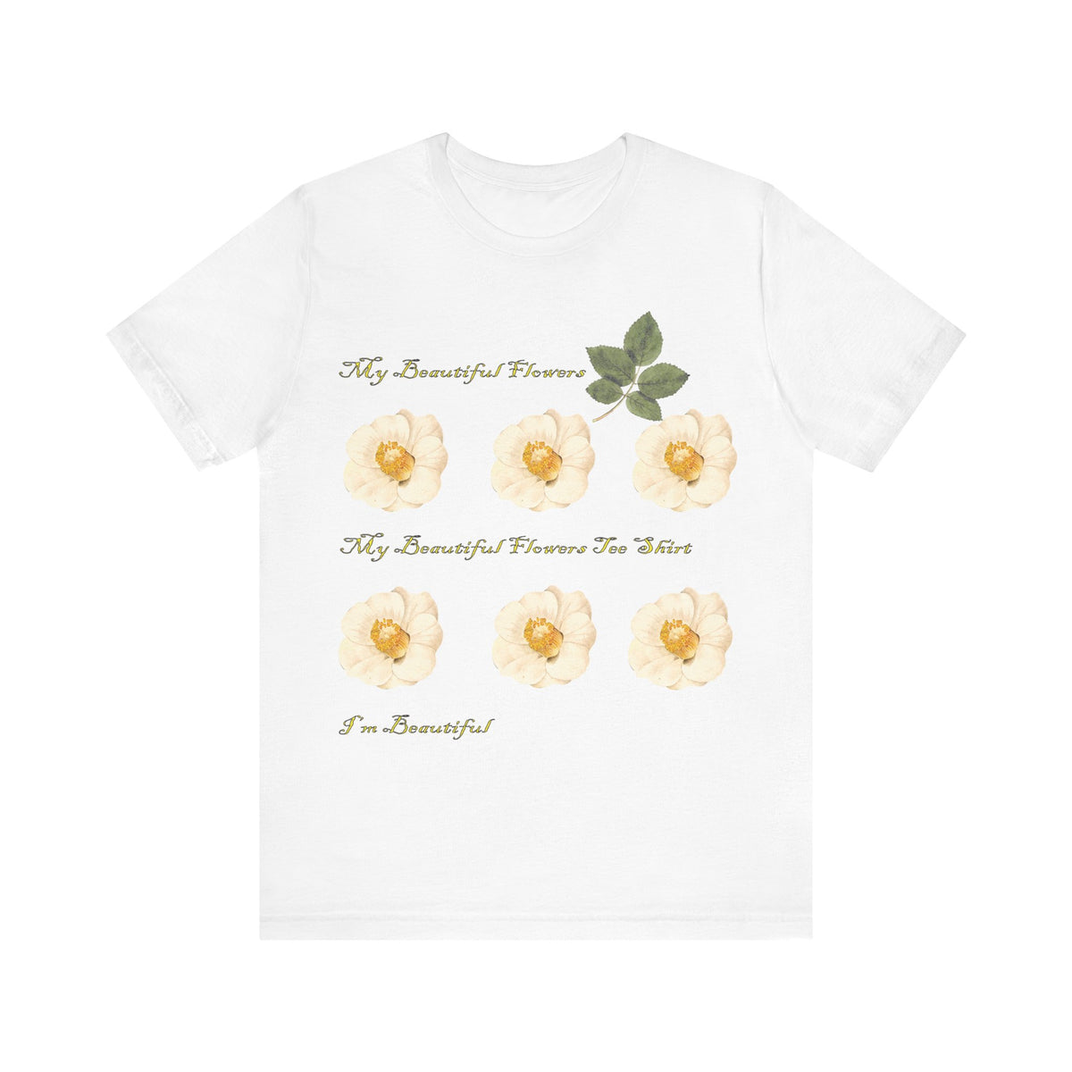 Floral Graphic Tee Shirt - Bella+Canvas Unisex 100 Cotton 53