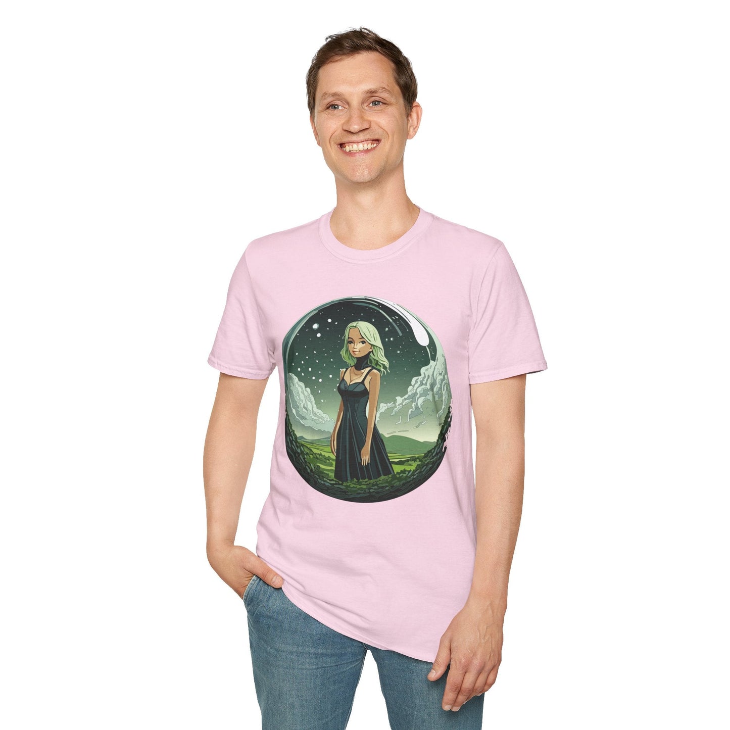 Womens Graphic T Shirt Art Design Tee Ladies Short Sleeve Softstyle 64000 Cotton Ring Spun