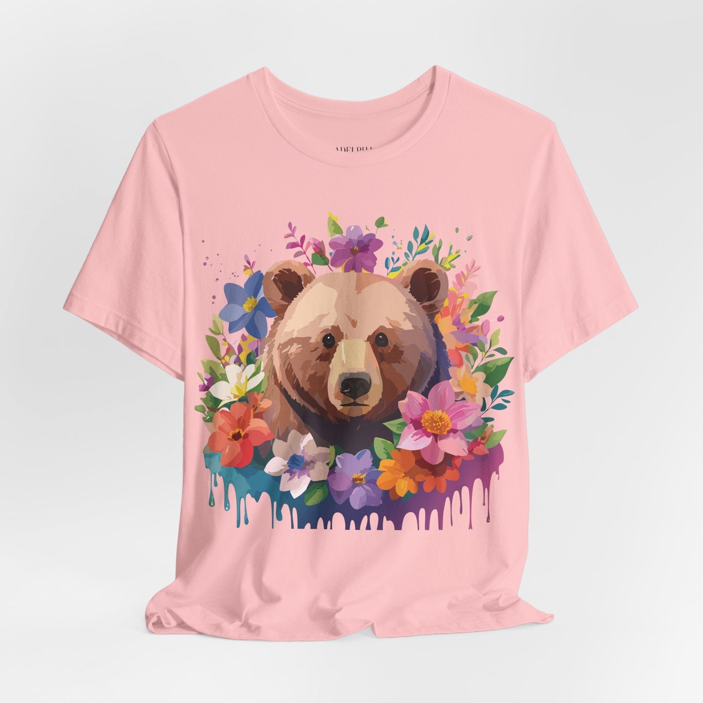 Bear Graphic Tee Adelpha Unisex Vintage Inspired Short Sleeve Shirt