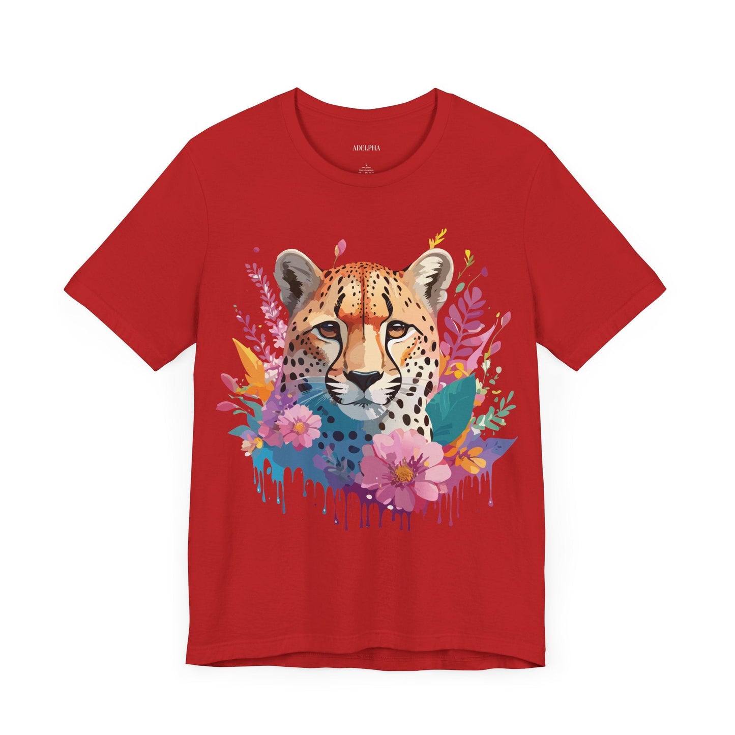 Cheetah Graphic Unisex 100 Cotton Artwork Tee 3
