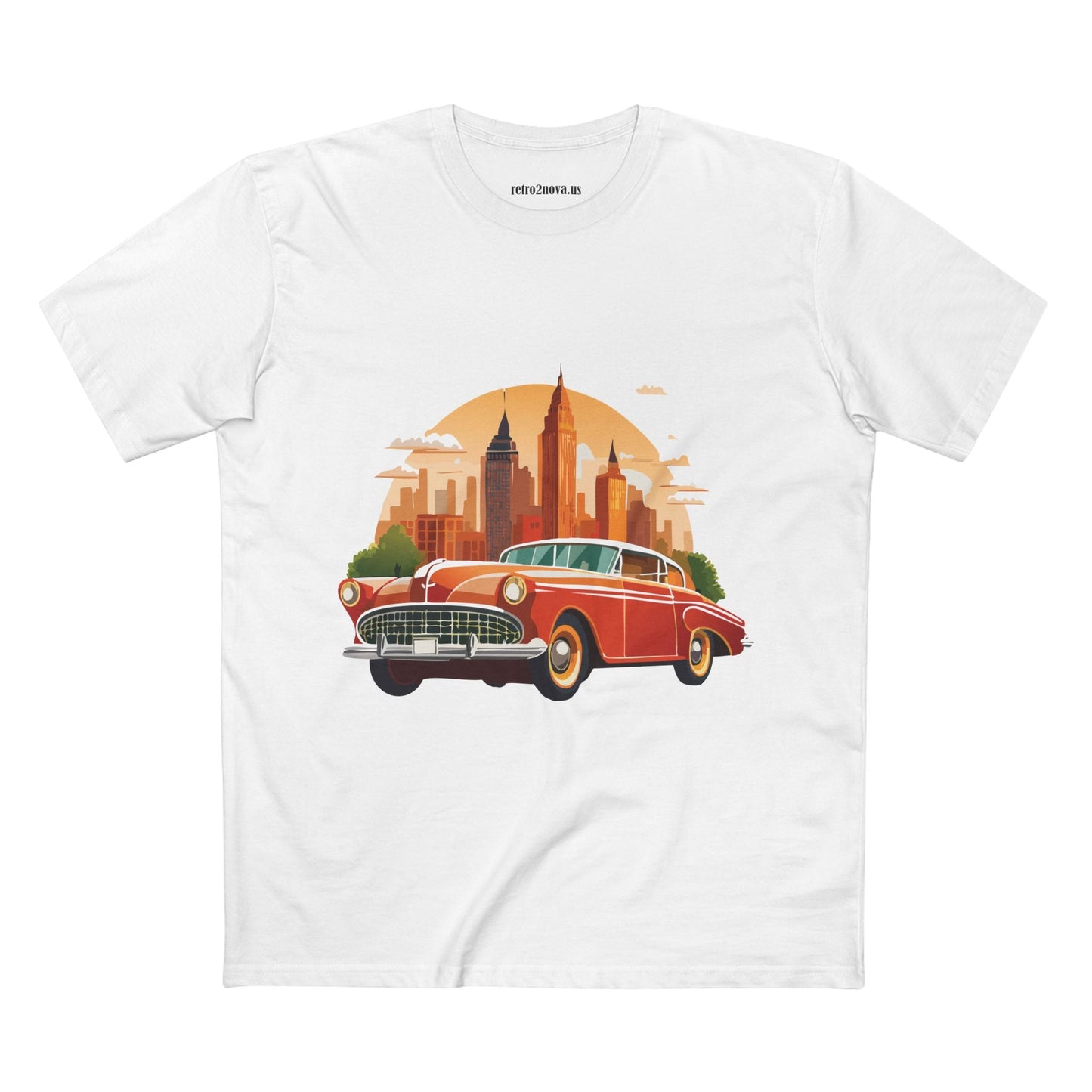 Retro Car Shirts Vintage Car Shirts RC1 Unisex Premium Cotton Tee With Original Art Design