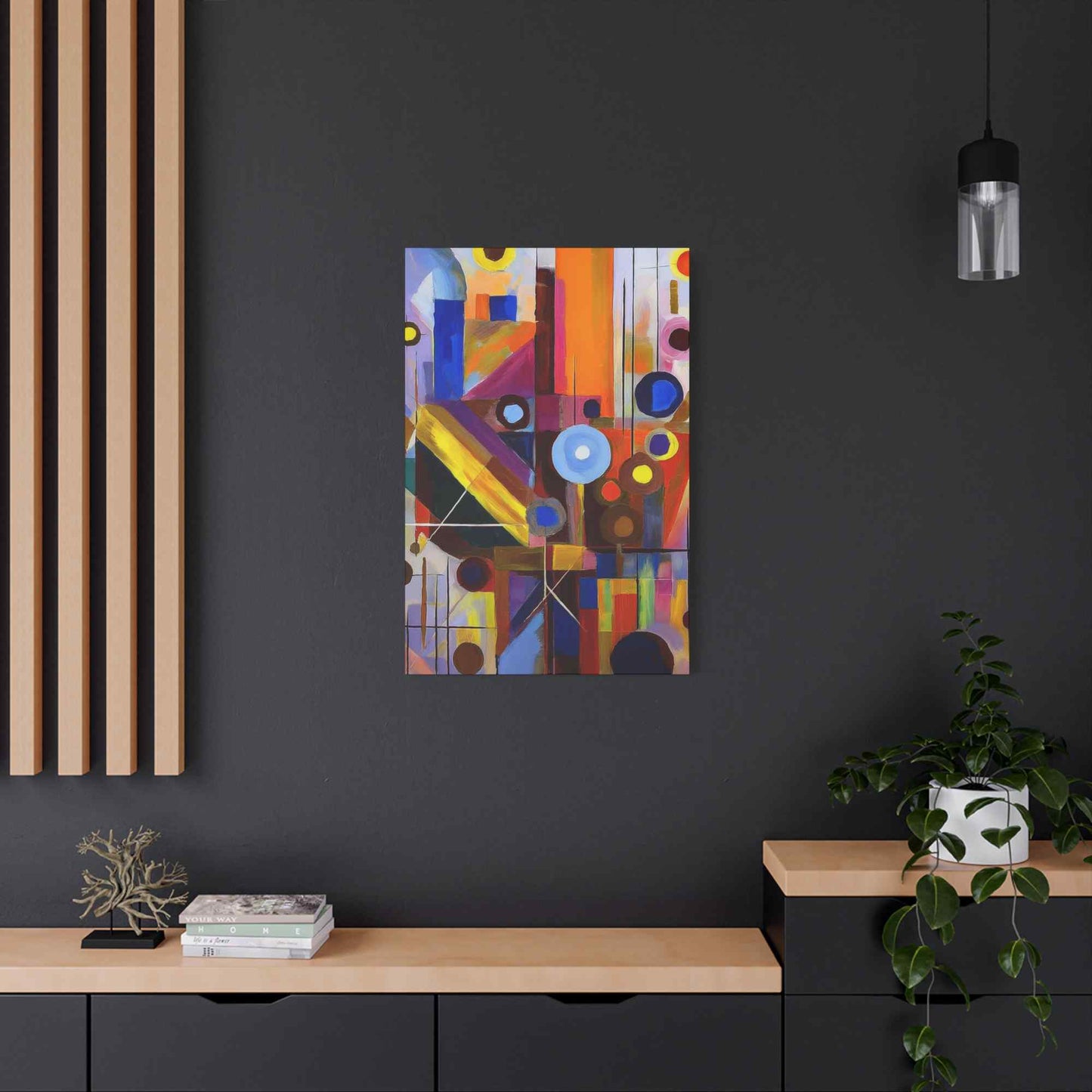 Abstract Painting Print Canvas 20x24,20x30,24x30, 24x32,24x36,30x40, 32x48,36x48,40x60 Pine-Wood Inner Frame ABS-4