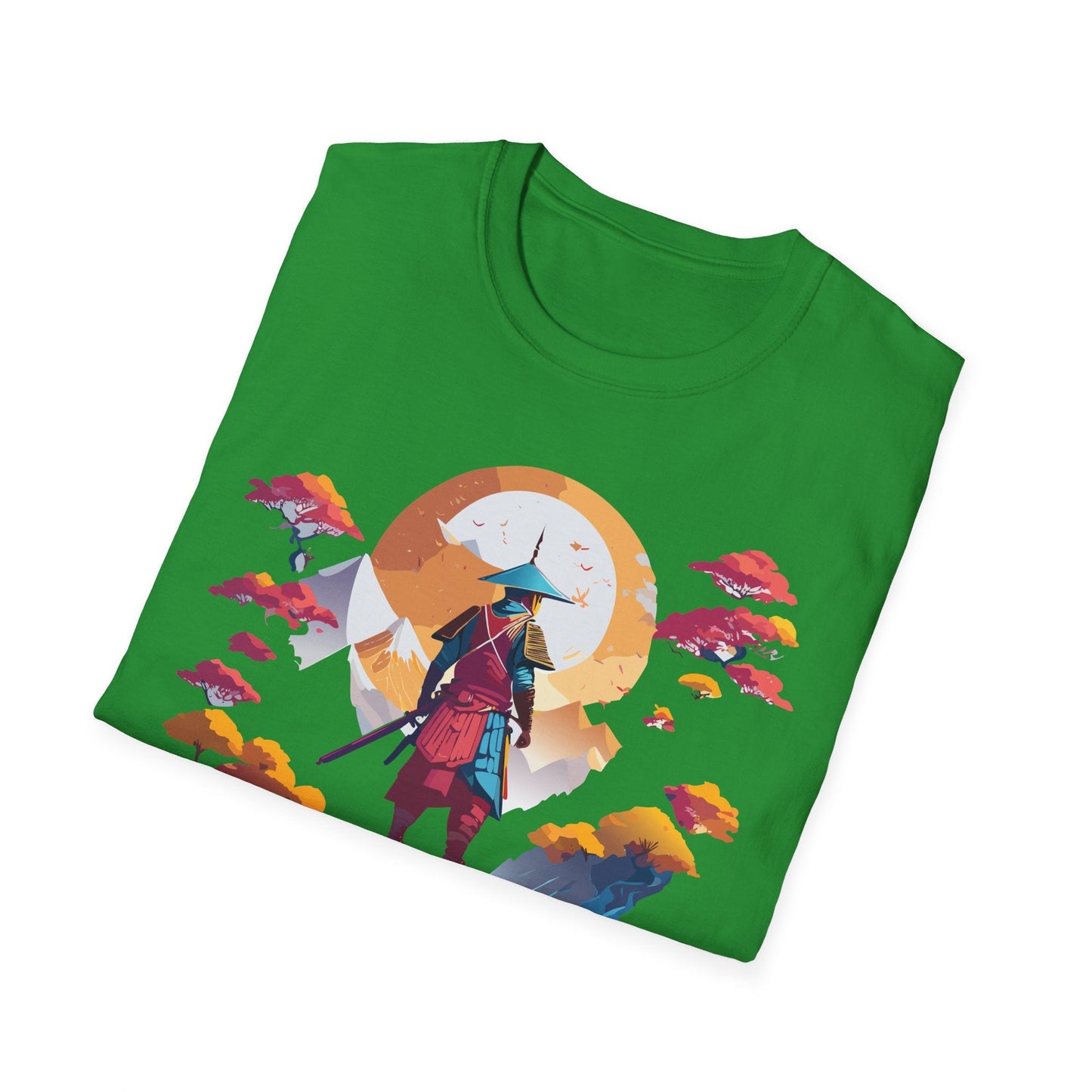 Gildan Softstyle 64000 Samurai T Shirt Unisex Cotton Tee With Samurai Design Relaxed Fit