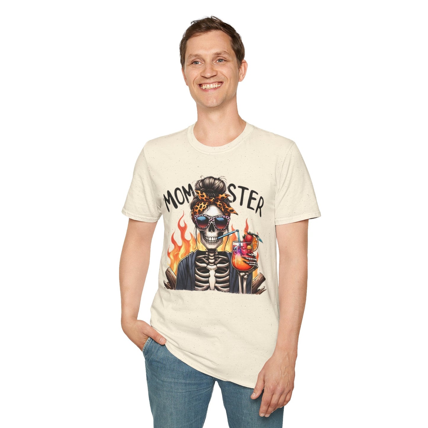 Skull Tee Shirt Unisex Skeleton Shirt Softstyle Gildan 100 Percent Cotton Graphic Tee