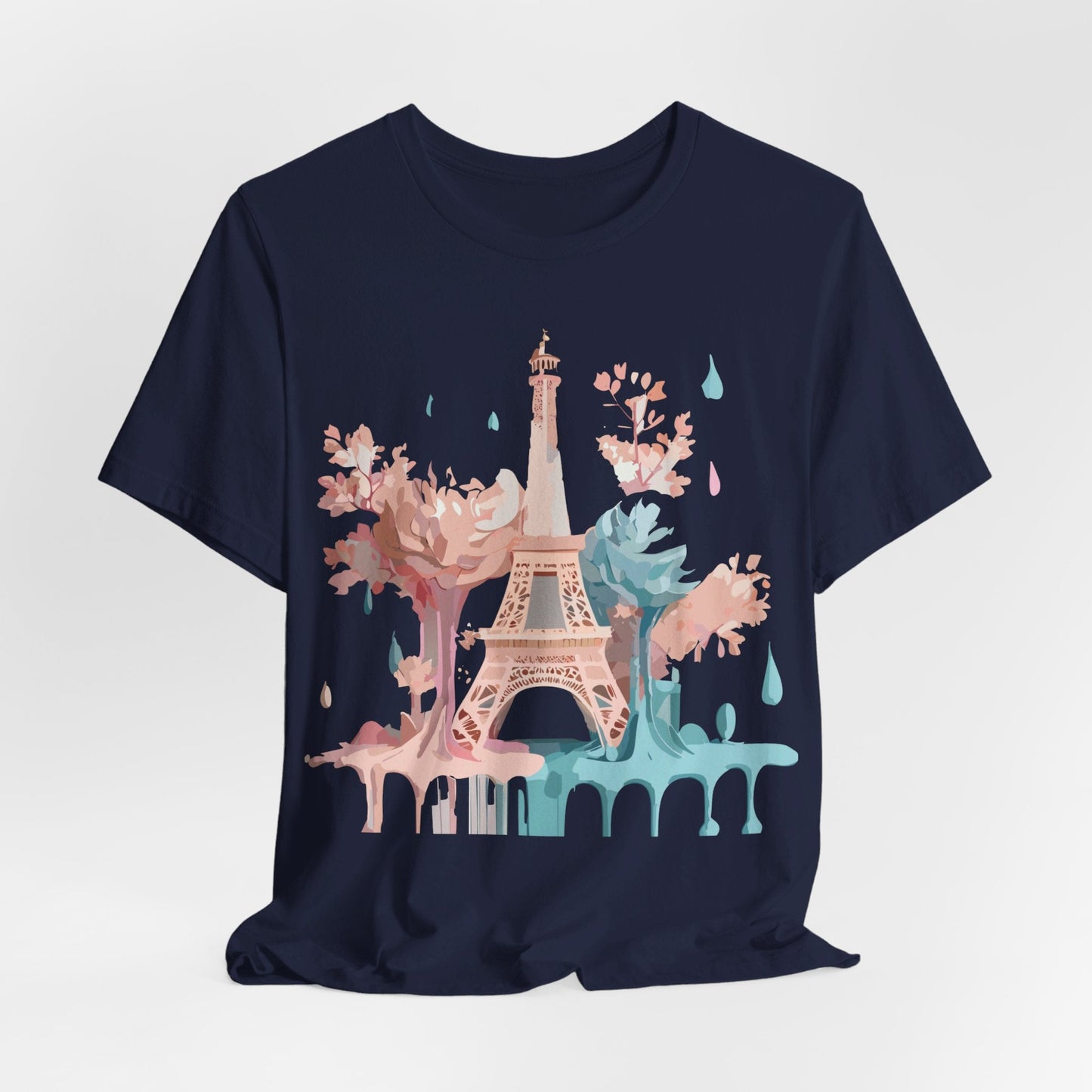 Unisex Paris Graphic Tee By Adelpha Vintage Inspired Tourist Shirt Short Sleeve Collection