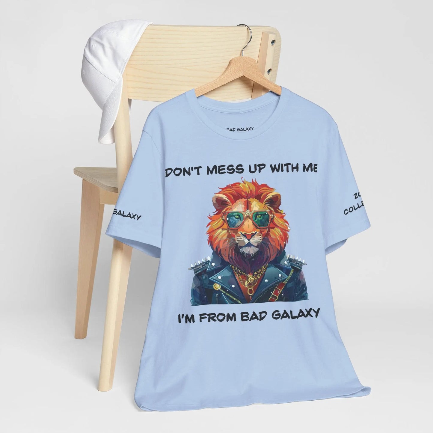Bad Galaxy Animal T Shirt Made To Order 100 Percent Cotton Tee With Eco Friendly Inks Designed In US