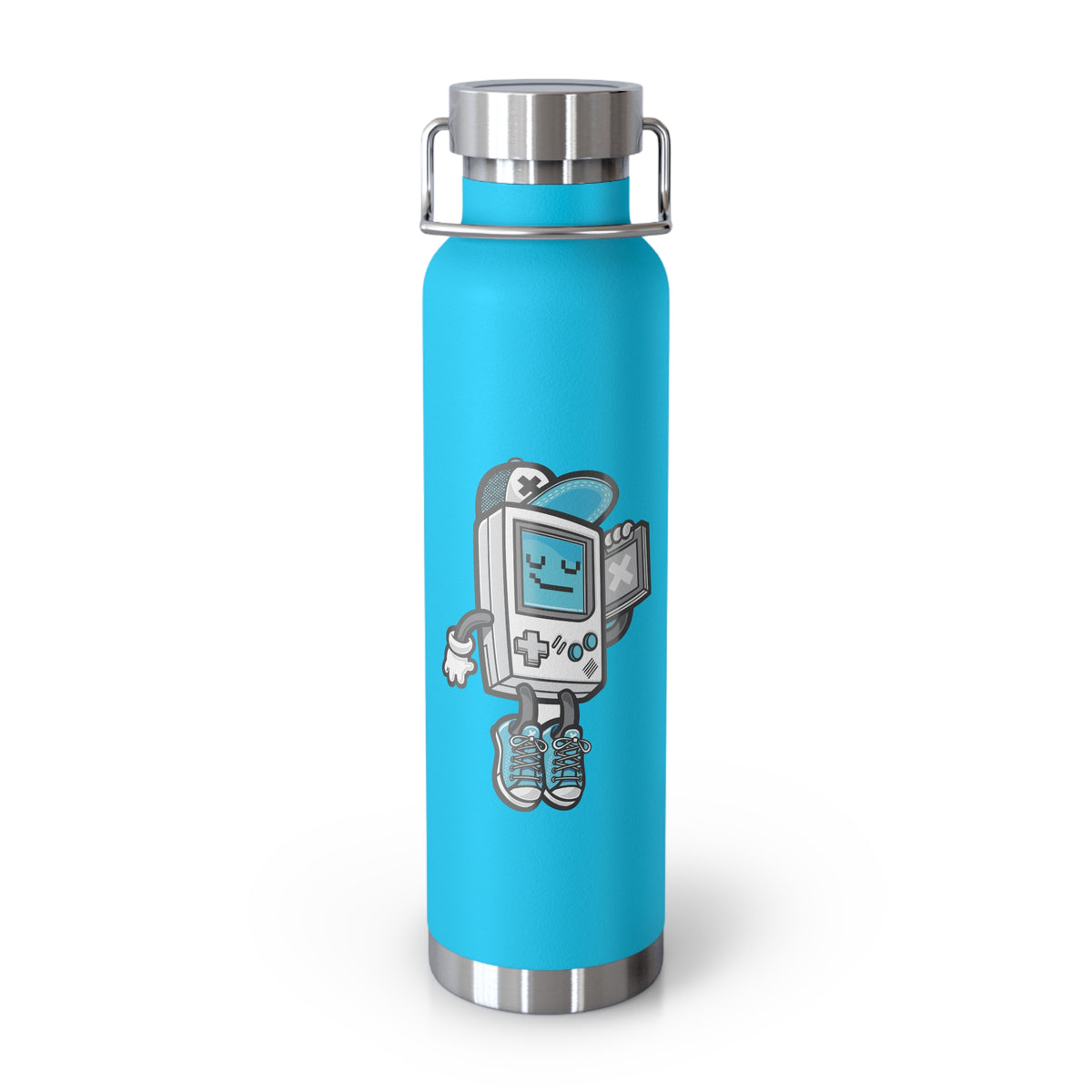 22oz Copper Insulated Water Bottle with Cartoon Design - CV82