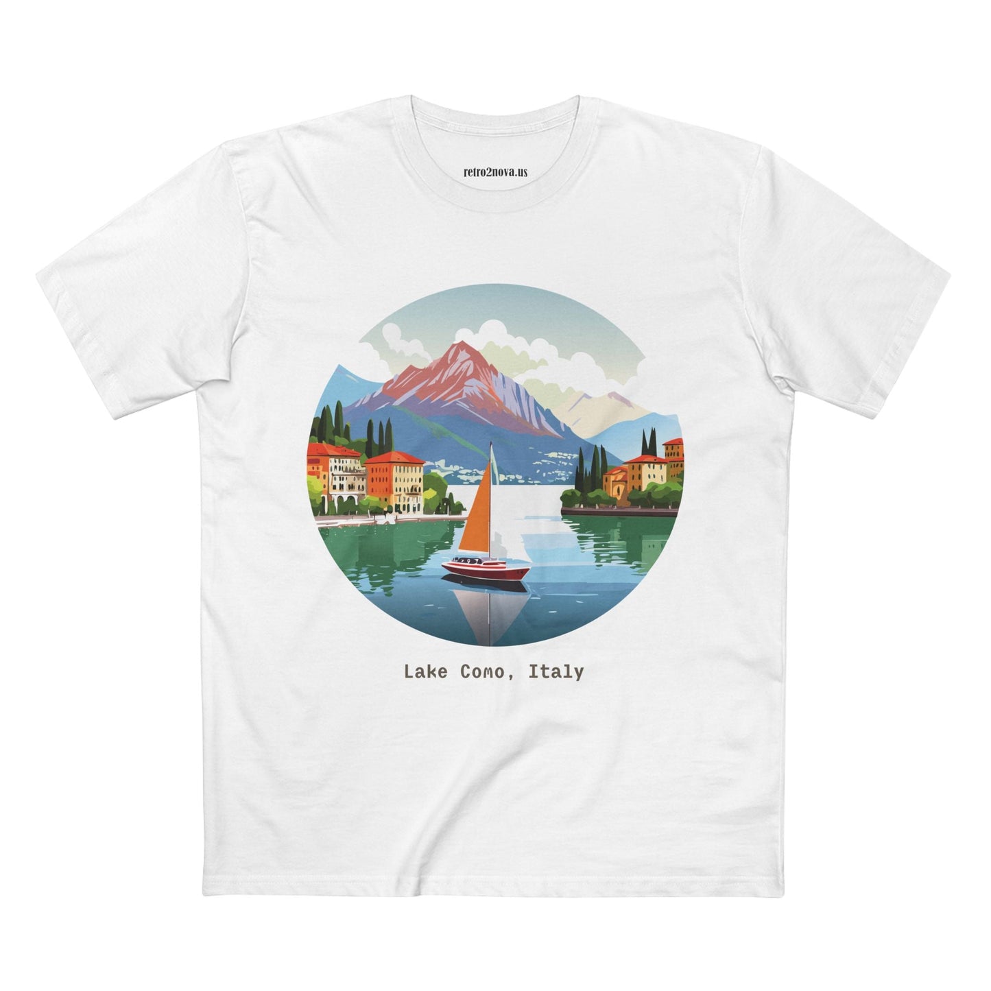 Italy Travel Shirt Unisex Premium Cotton Tee With Original Art Design From Retro2Nova TT23