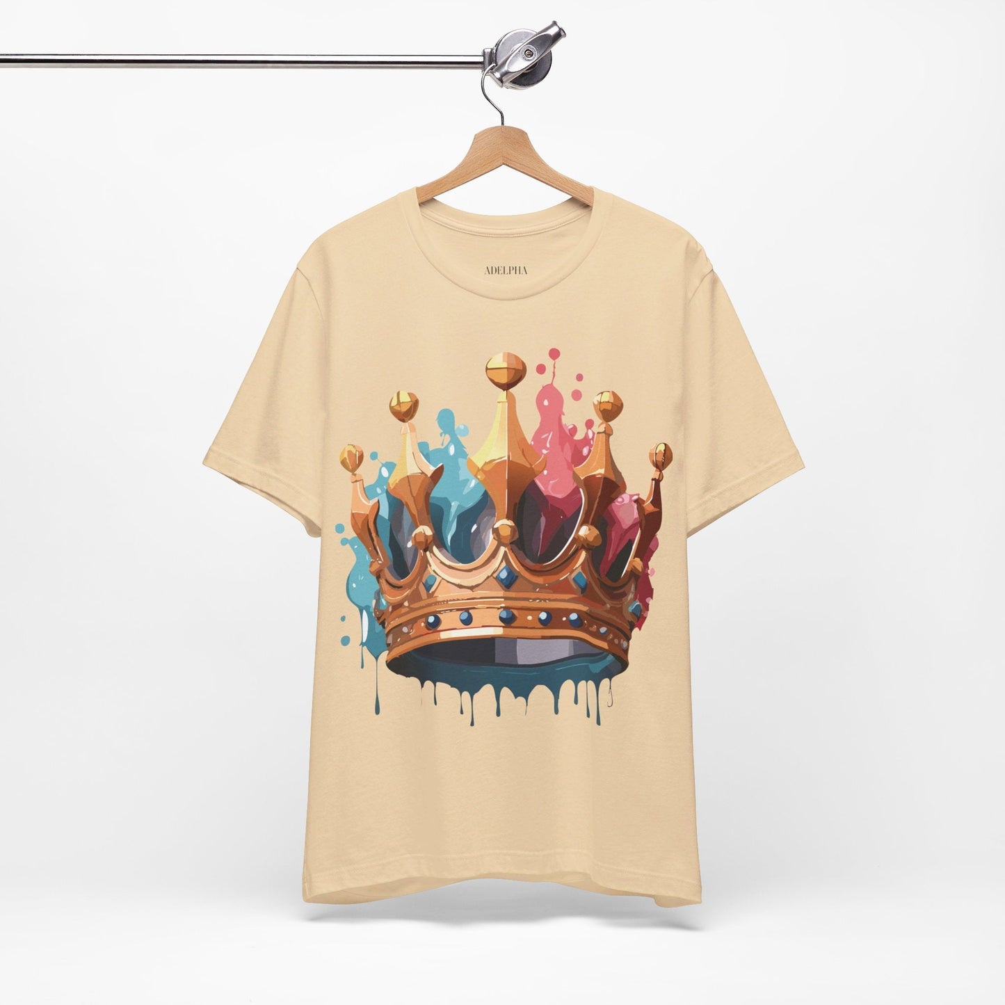 Adelpha Crown Graphic Tee Unisex Vintage Inspired Art Design Short Sleeve Premium Quality