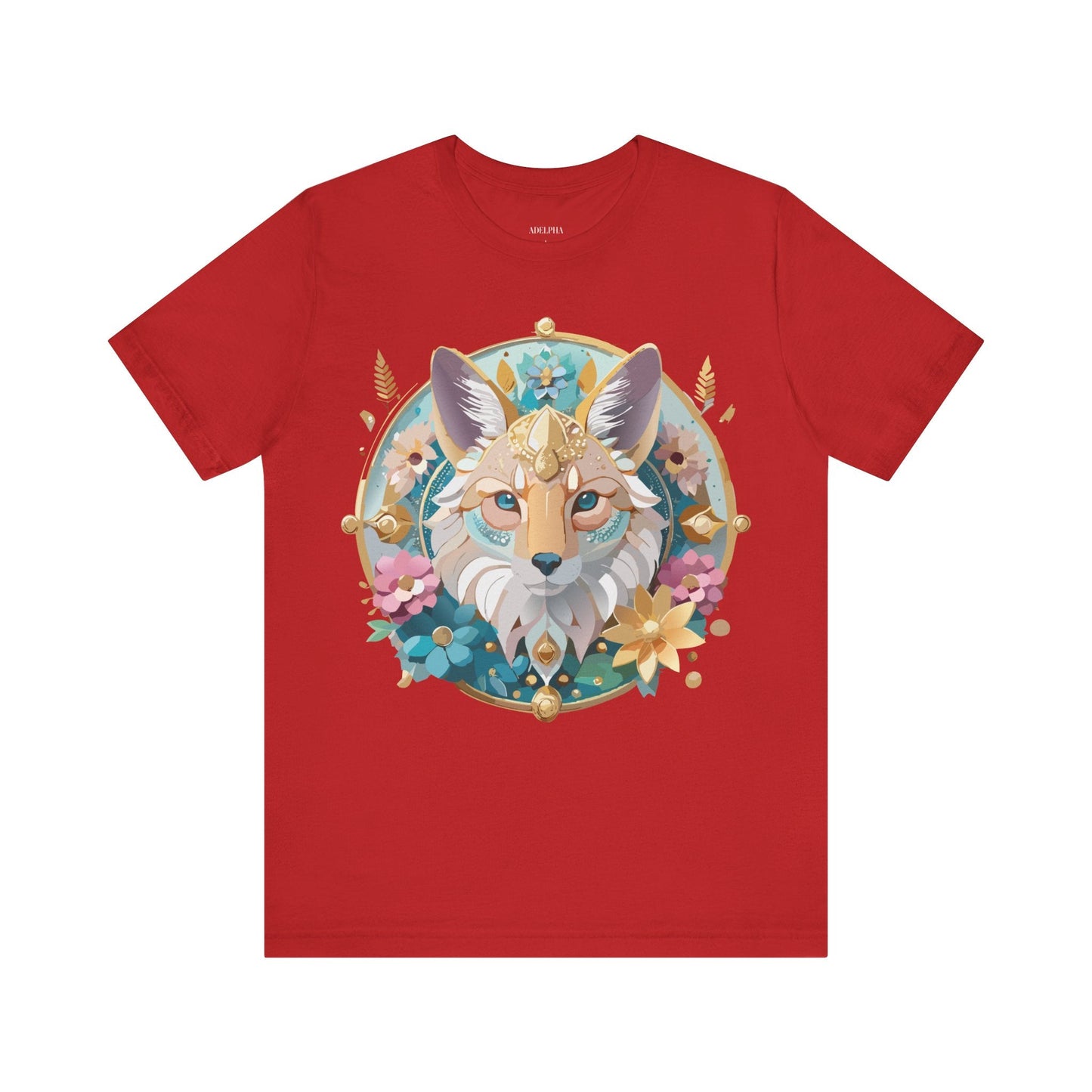 Adelpha Vintage Inspired Graphic Tee Medallion Art Unisex Short Sleeve Shirt Premium