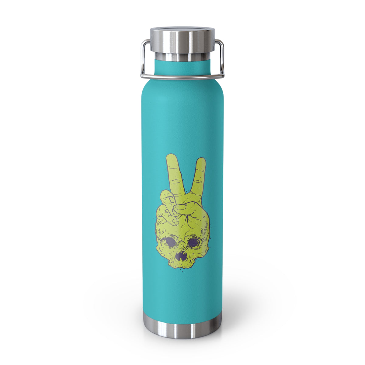 22oz Copper Insulated Water Bottle with Cartoon Design - CV60