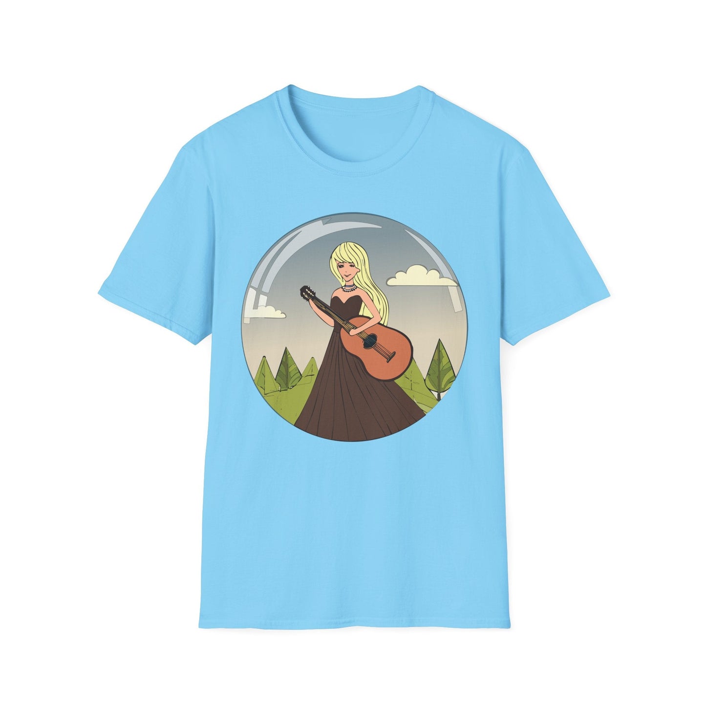 Womens Graphic T Shirt Art Design Tee Softstyle 100 Percent Ring Spun Cotton Short Sleeve