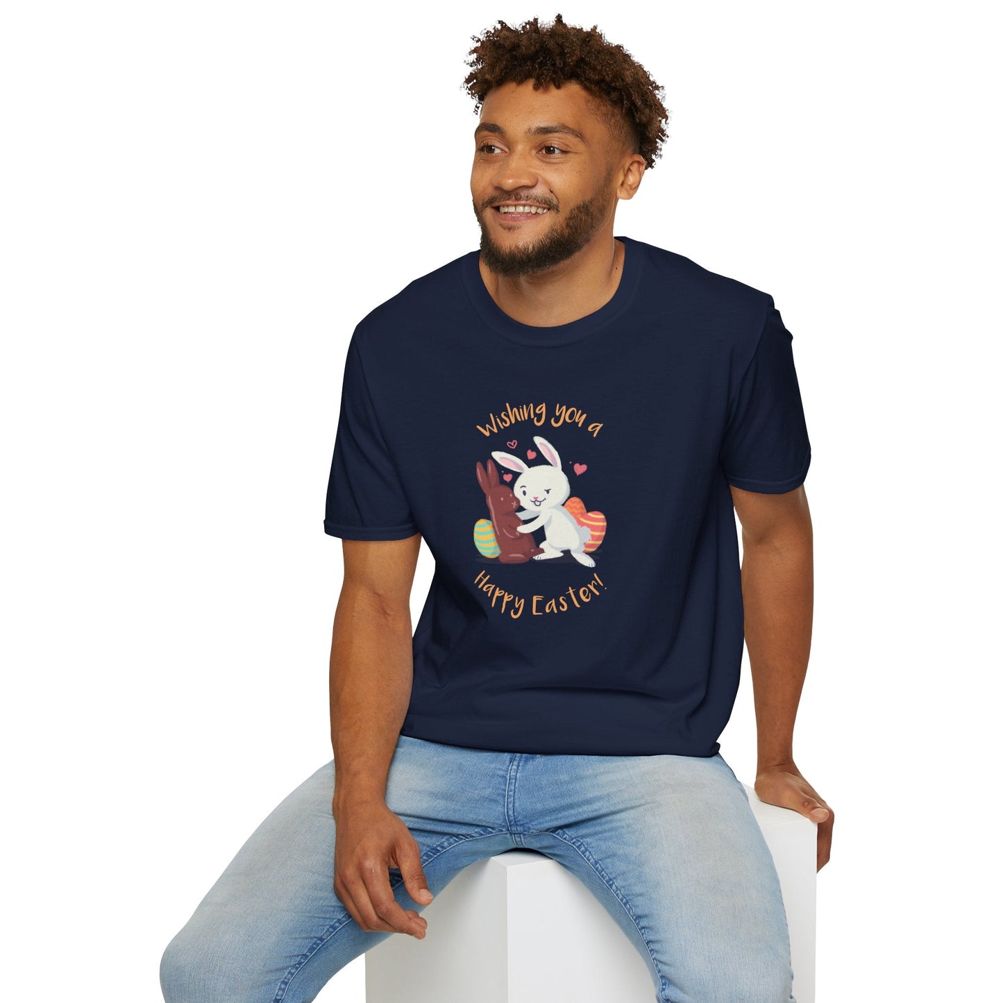 Easter Bunny T Shirt With Easter Signature And Prints Unisex Tee Design For All Occasions