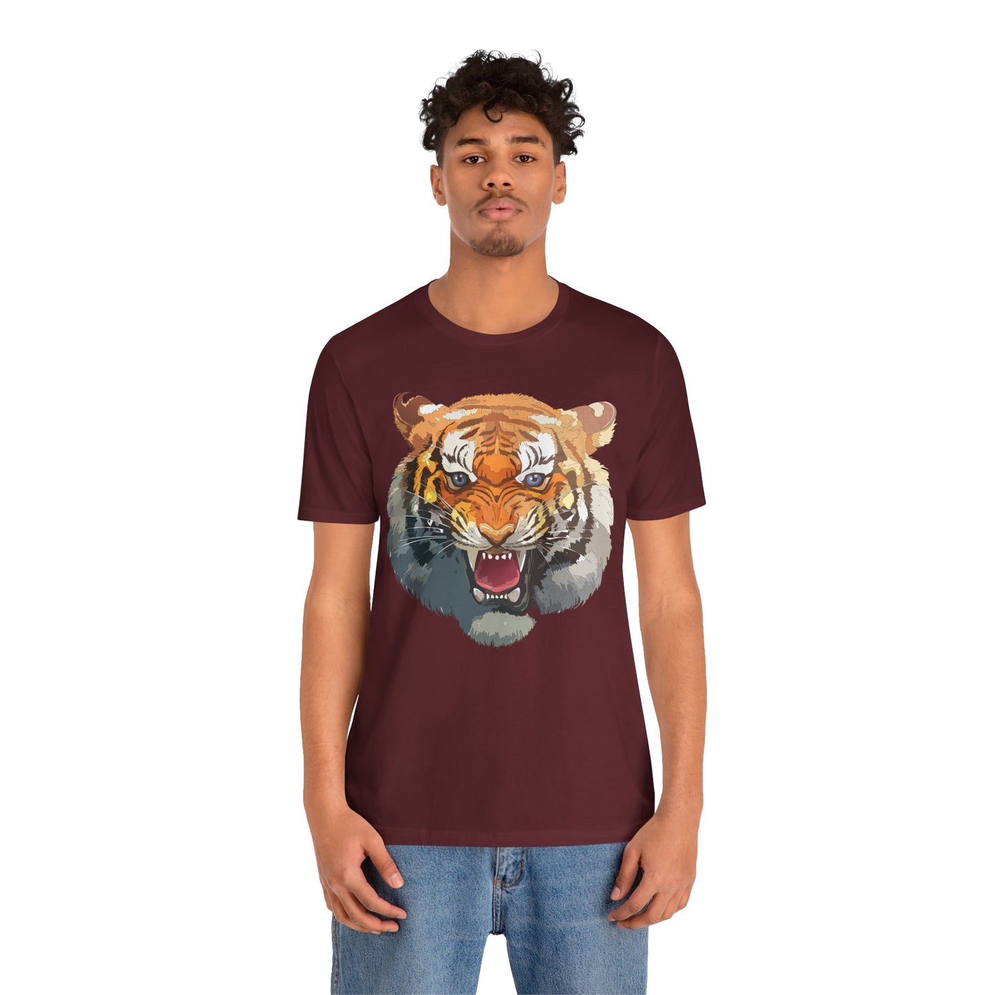 Tiger Shirt, Animal Shirt, T-Shirt with Tiger, Art Design Tee, Animal Tees, Safari T-Shirt, Graphic Design Tee 14