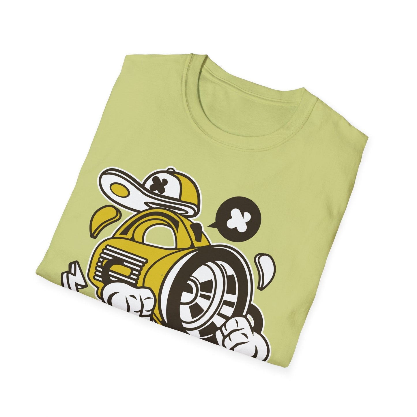 Cartoon T Shirt Animation Tee Funny Tee Unisex Softstyle Cotton Tee Gildan 64000