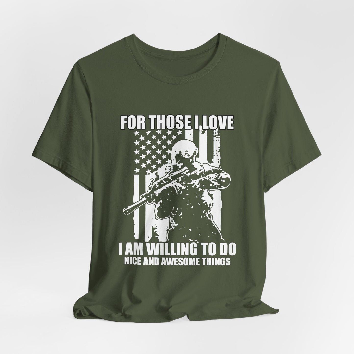 Army Veteran Patriotic Graphic Design Unisex Cotton T-Shirt v50