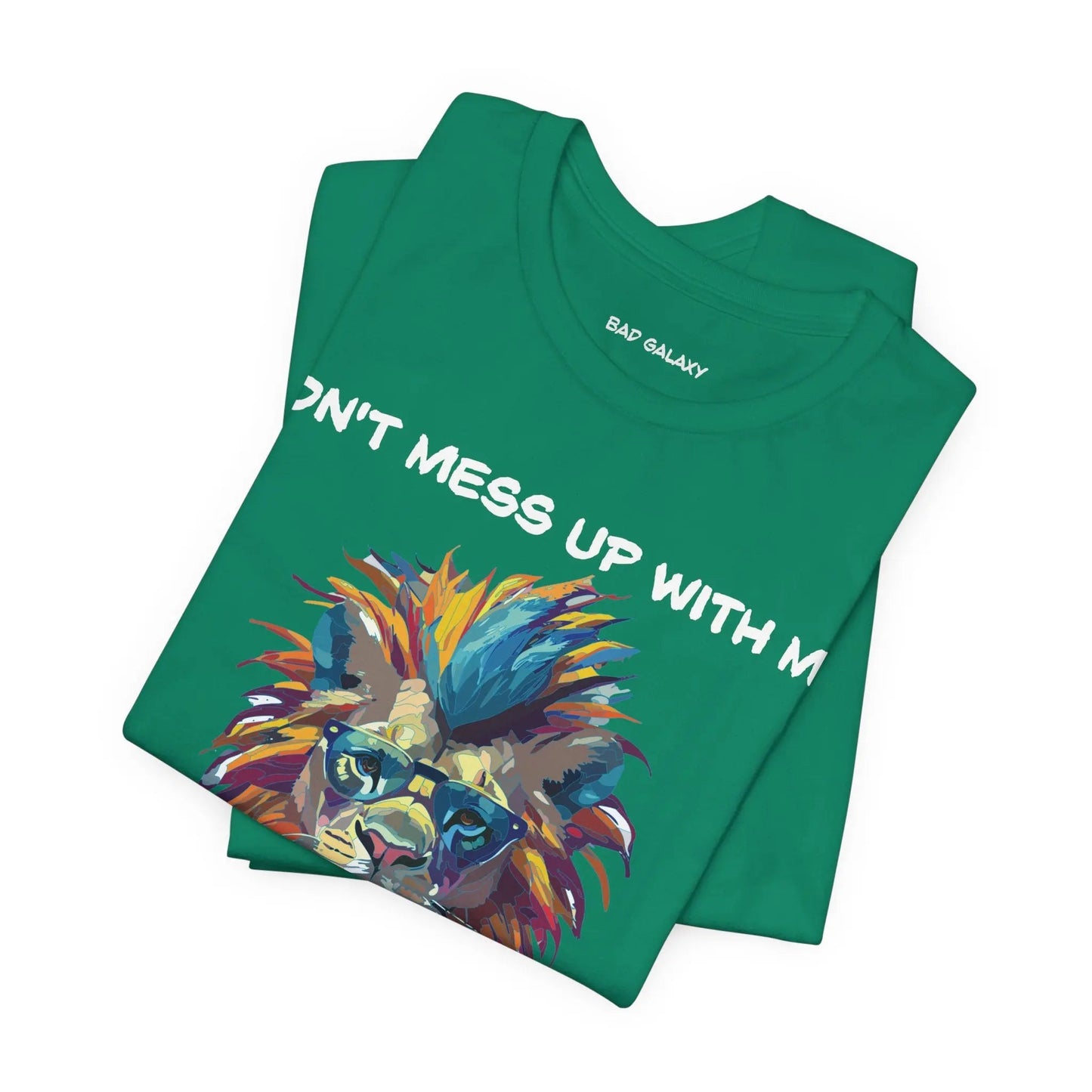 Bad Galaxy Animal T Shirt 100 Percent Cotton Eco Friendly Ink USA Printed Durable Stitching