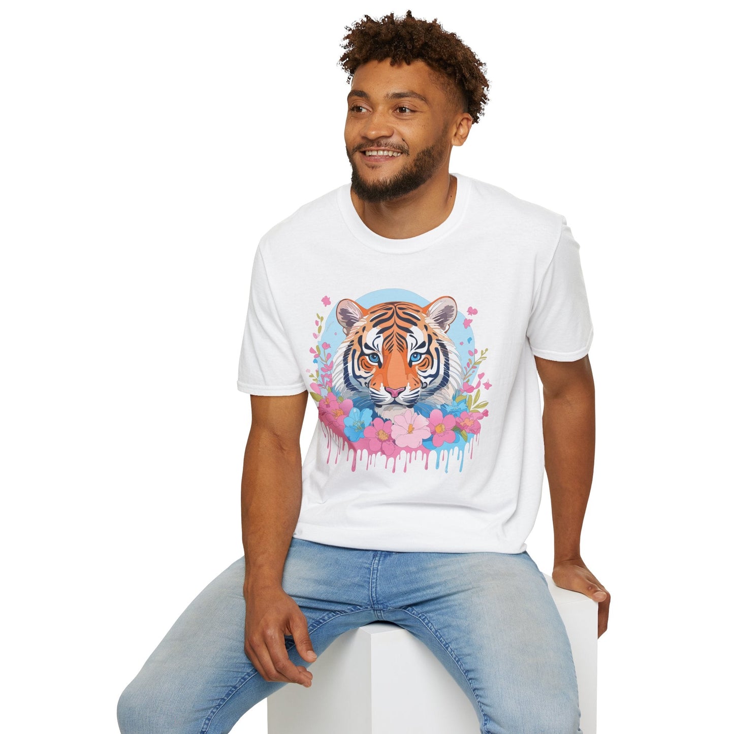 Tiger Shirt Unisex Softstyle T Shirt Gildan 64000 Animal Tee