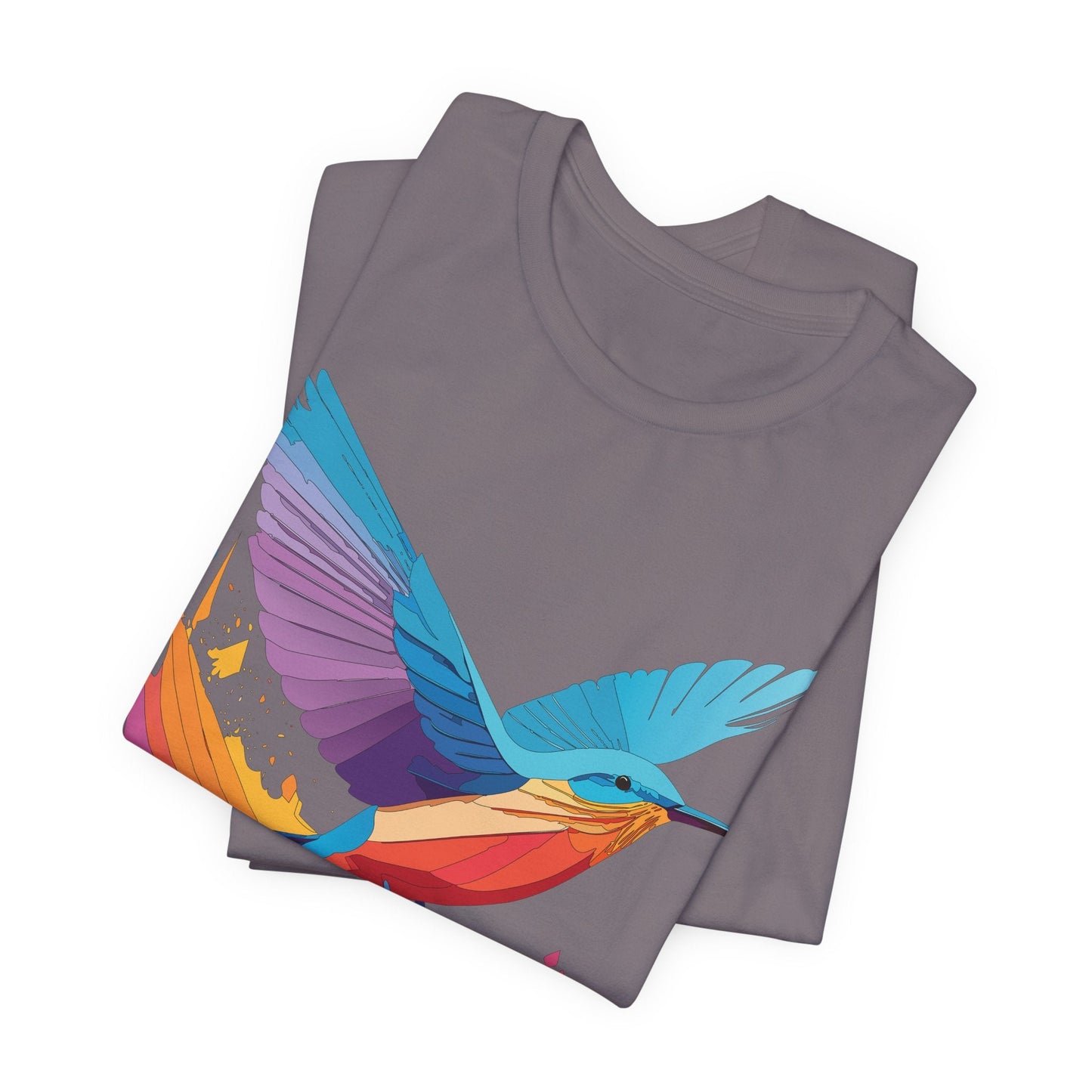Unisex Animal Shirt Art Design Tee With Wild Animals Print Soft Comfortable Short Sleeve Tee