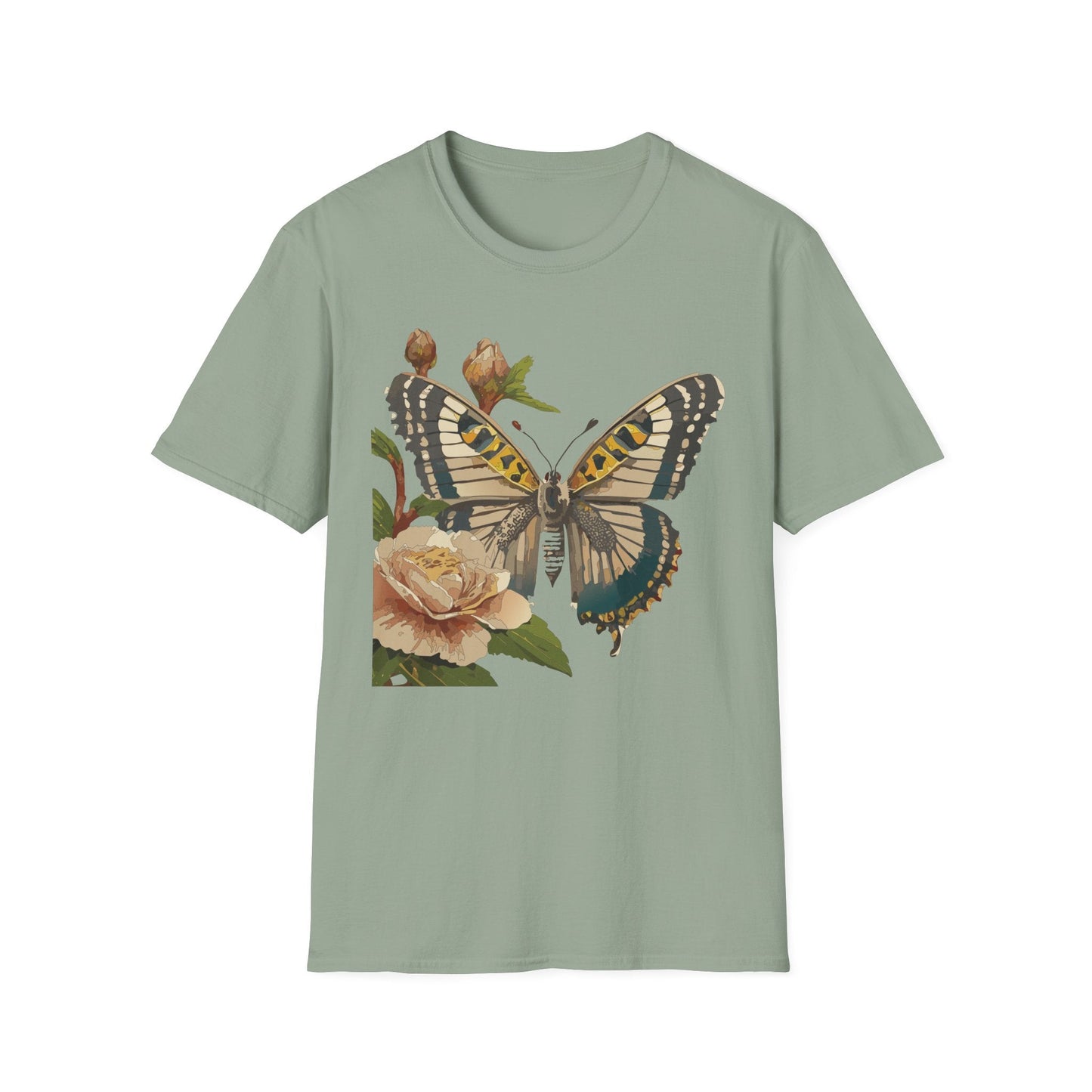 Butterfly Shirt Unisex T Shirt Monarch Butterfly Gildan Softstyle 64000 Cotton Tee