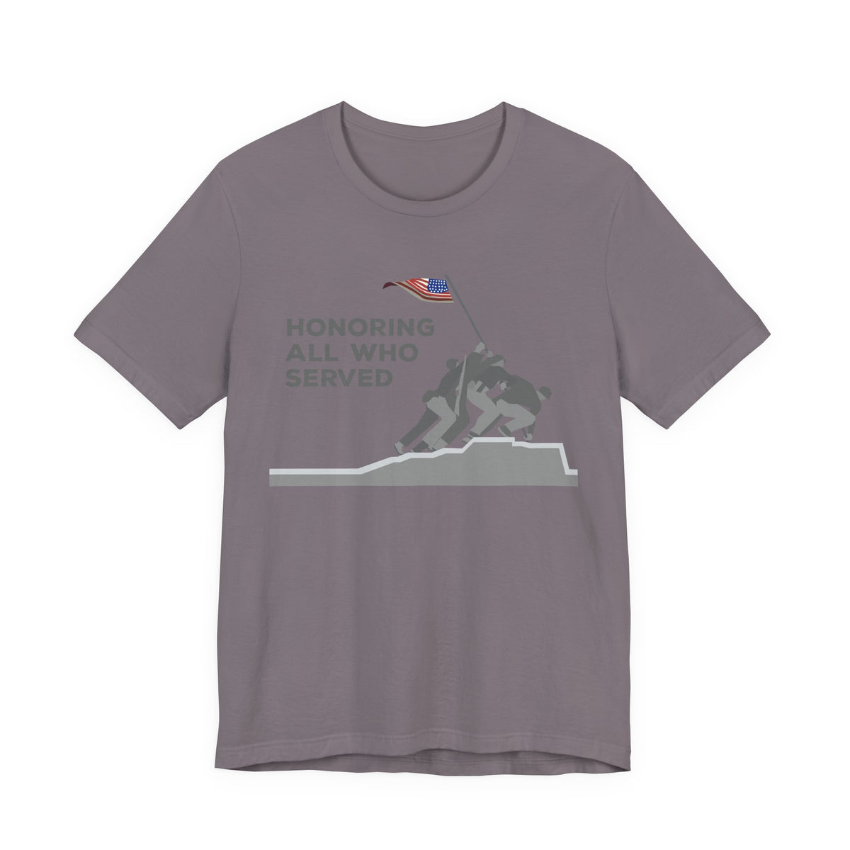 Iwo Jima Flag Raising honoring all who served T-Shirt Military Memorial Unisex Cotton Tee v52