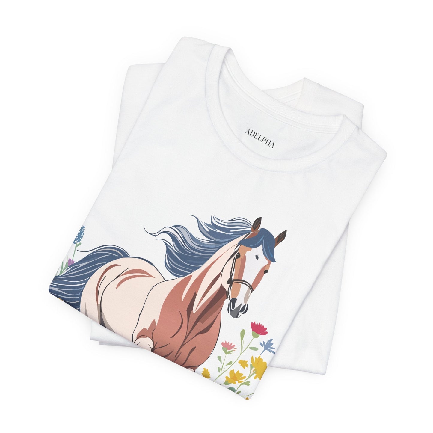 Horse Graphic Unisex 100 Cotton Vintage Animal Art T-Shirt 11