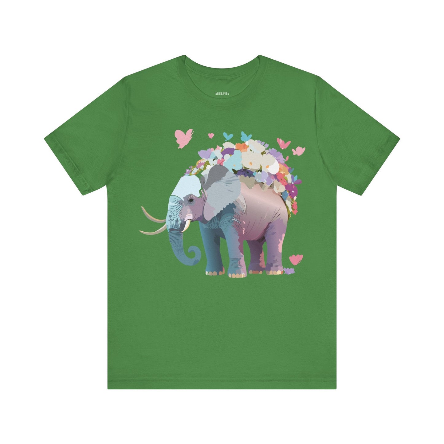 Elephant Shirt Graphic Tee Unisex Vintage Inspired Art Design By Adelpha Original Artwork