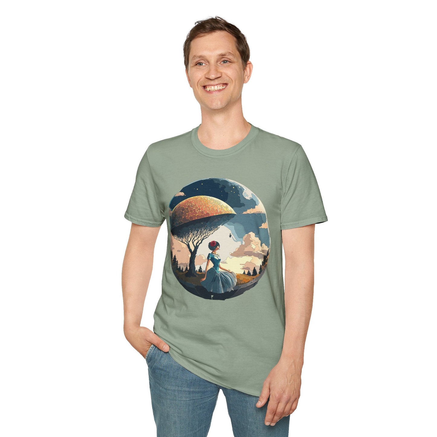Womens Ladies Graphic T Shirts Art Design Shirt Gildan Softstyle 64000 Unisex Tee