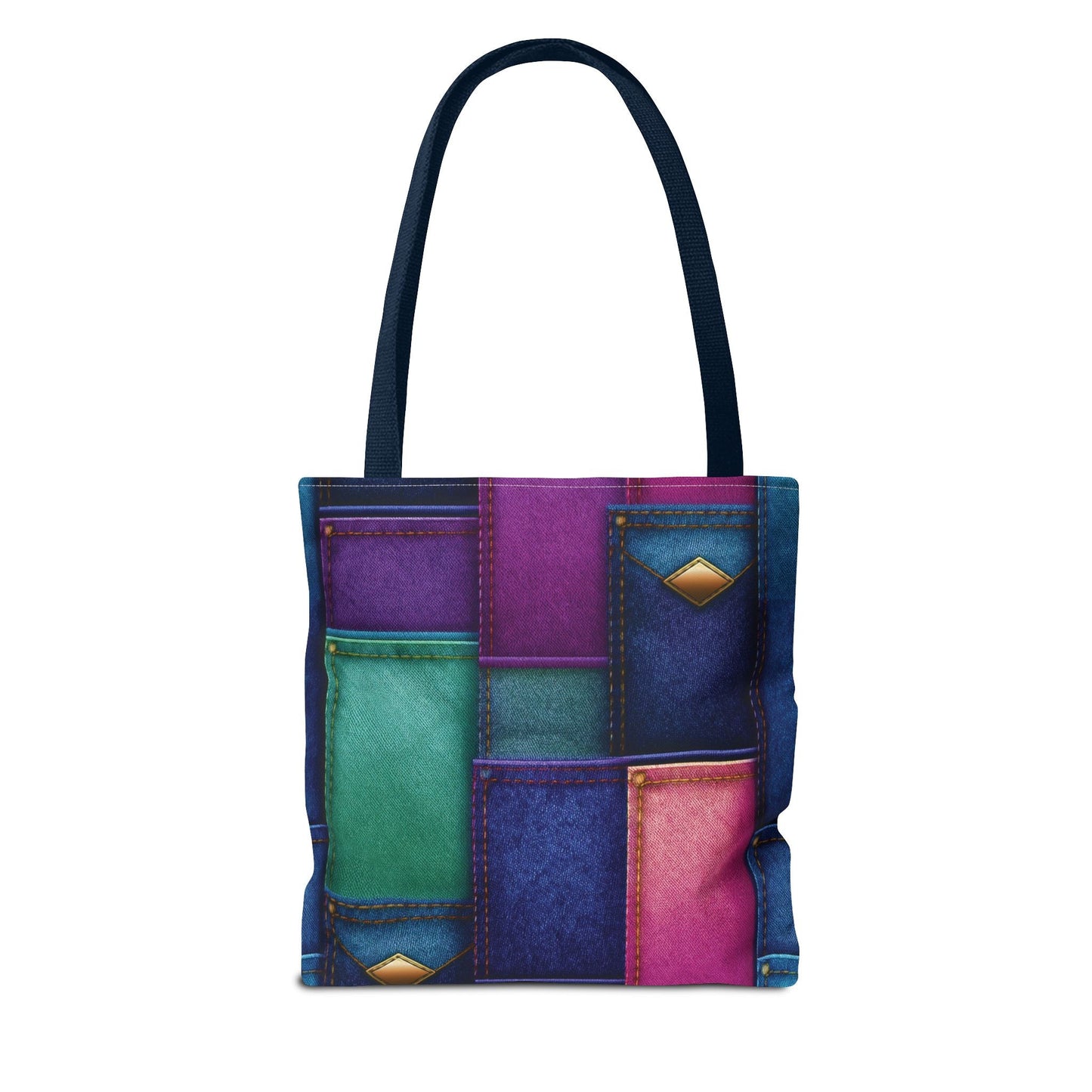 Denim Canvas Bag, Tote Bag Denim Printify