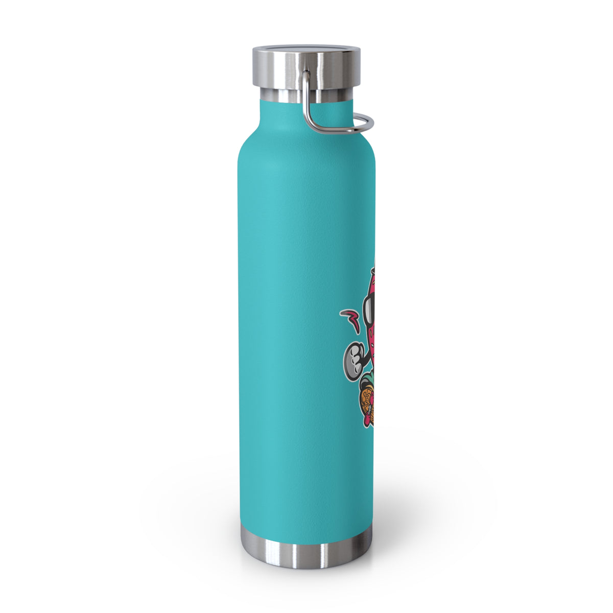 22oz Copper Insulated Water Bottle with Cartoon Design - CV18