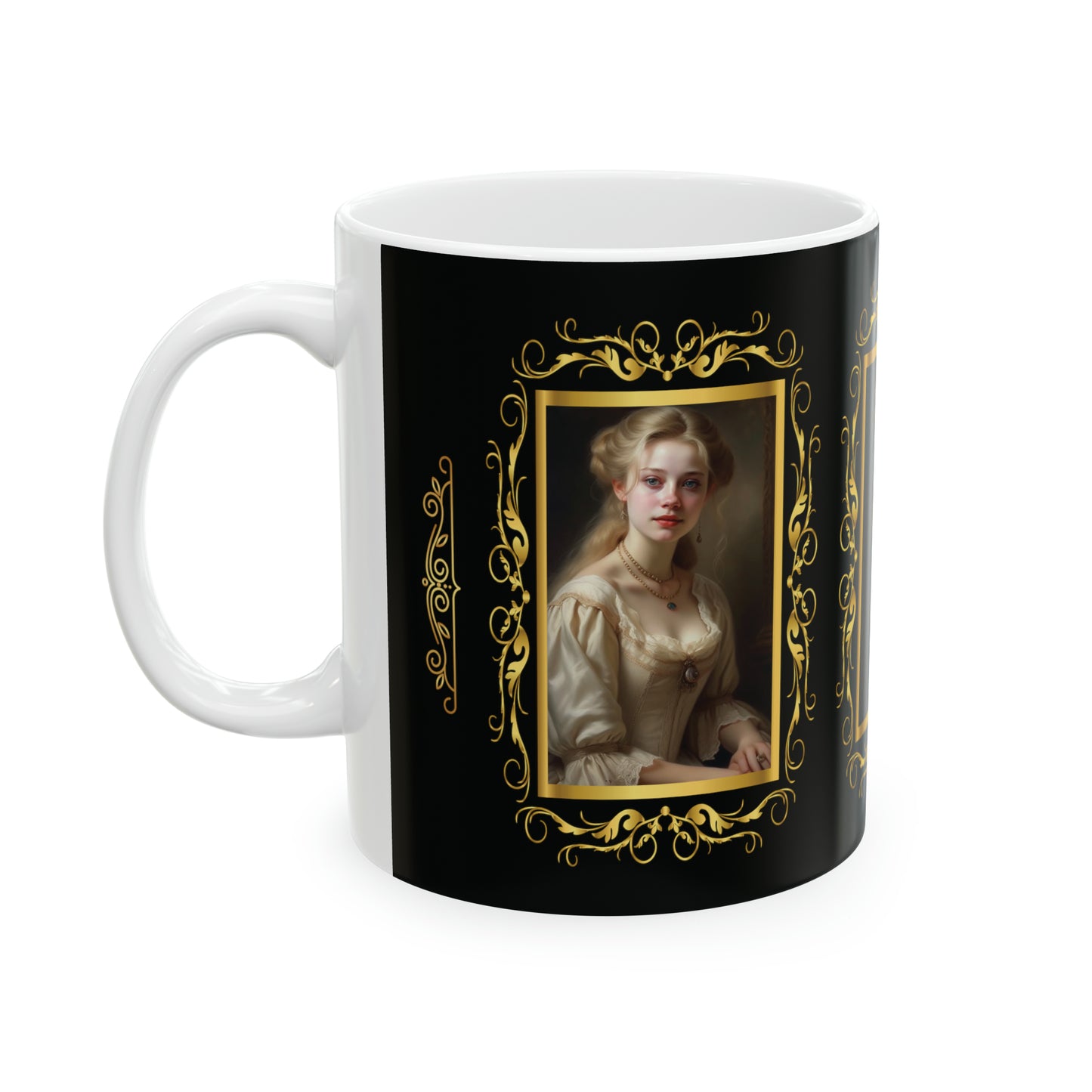 Tasse à café et à thé avec portraits antiques