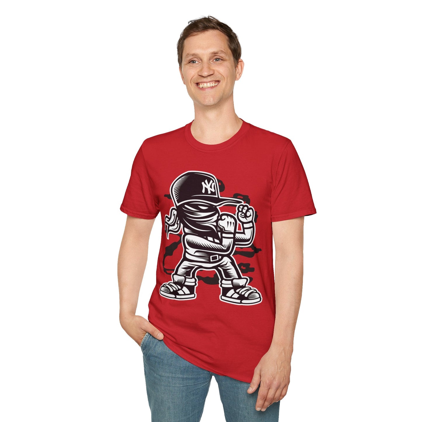 Cartoon T Shirt Animation T Shirt Funny Tee Shirt Unisex Softstyle Cotton Tee Gildan 64000